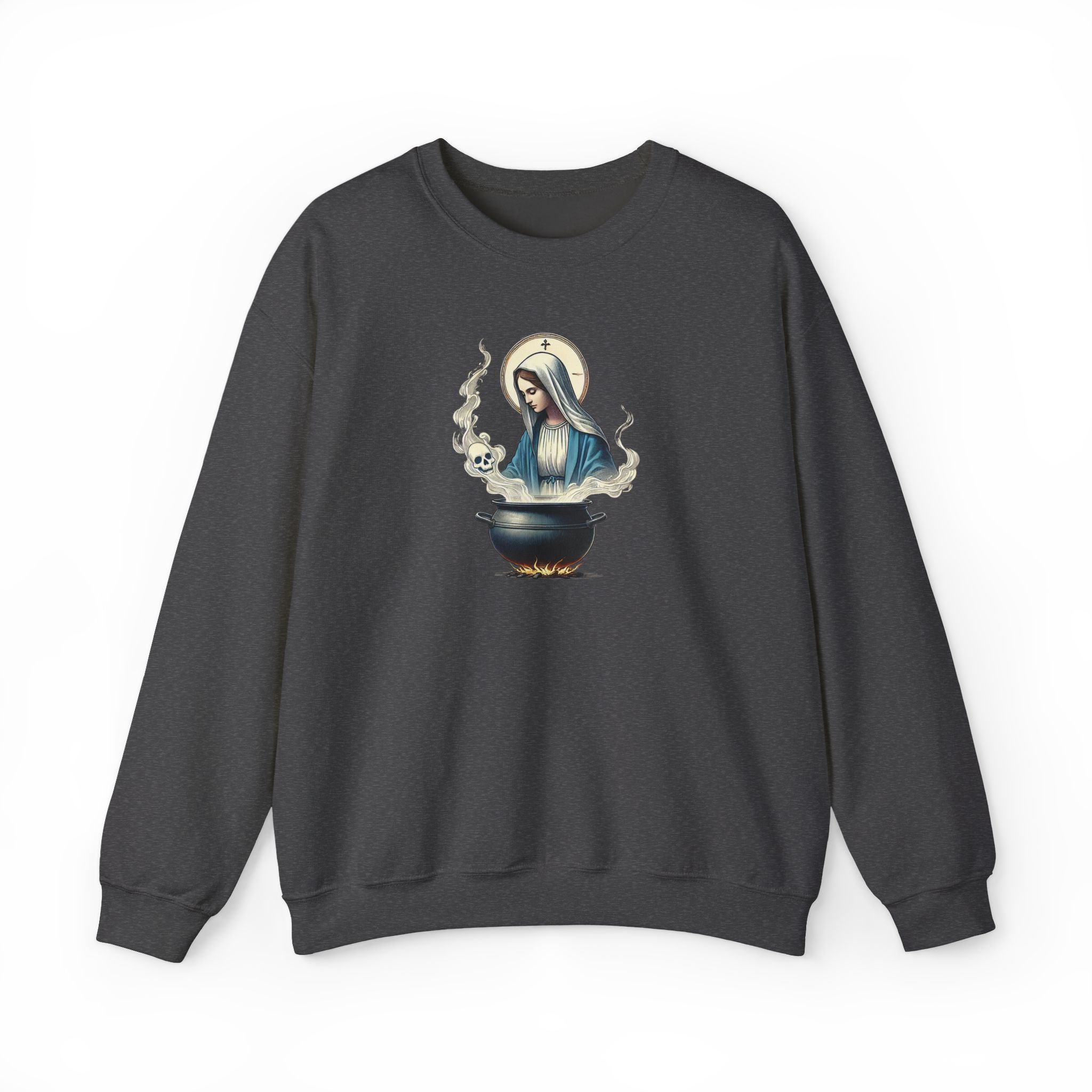 Virgin Mary sweatshirt – Ironic sweater – Funny catholic sweatshirt catholic print - Image 20