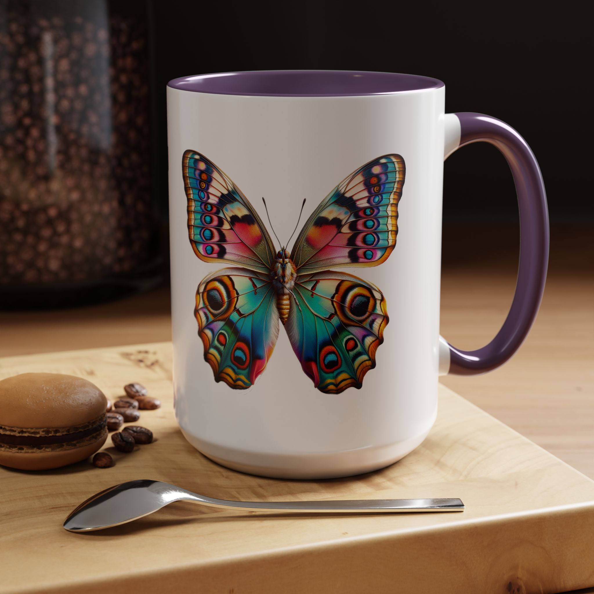 Coffee mug Butterfly unique cup boho gift for her office accessory cute mug nature design - Imagen 59