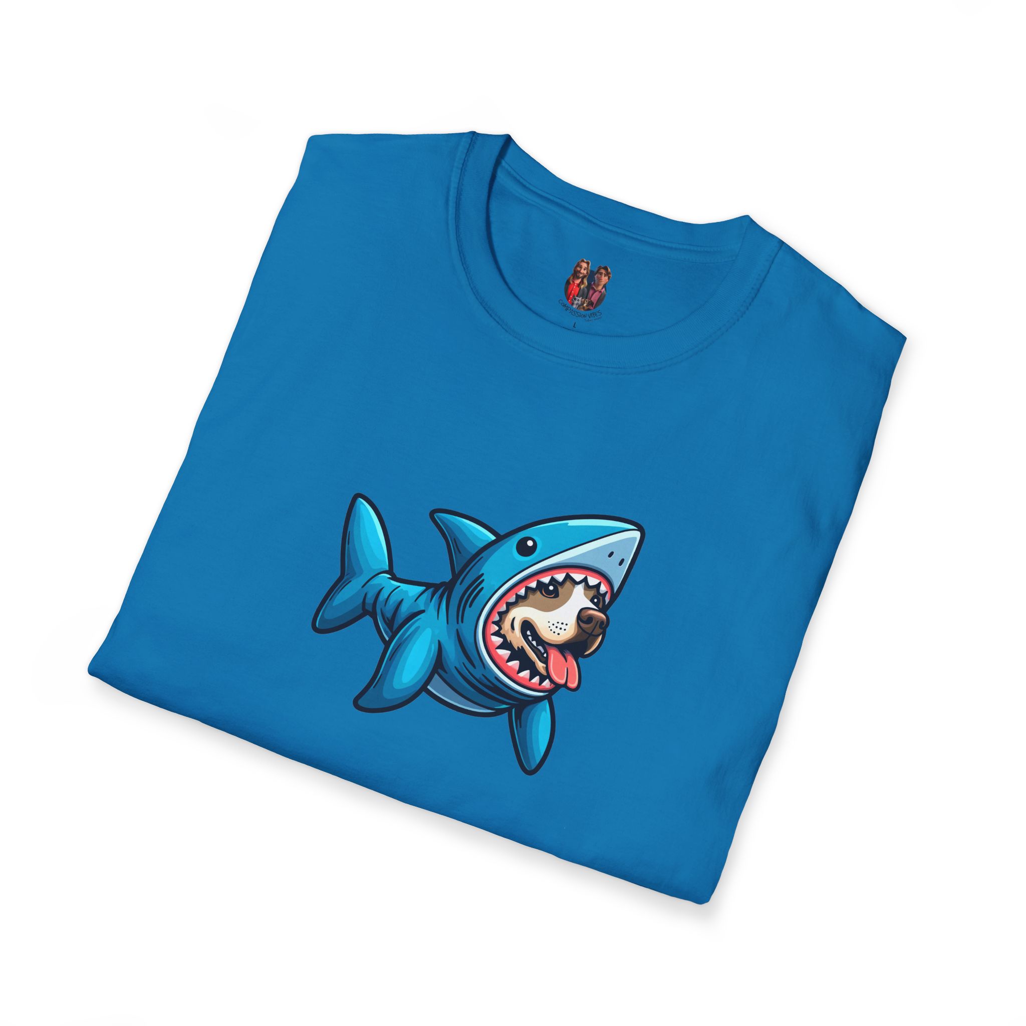 Funny tshirt shark graphic tee Dog Shark costume comfy shirt unisex puppy print pet lover dog apparel cool outfit - Image 23