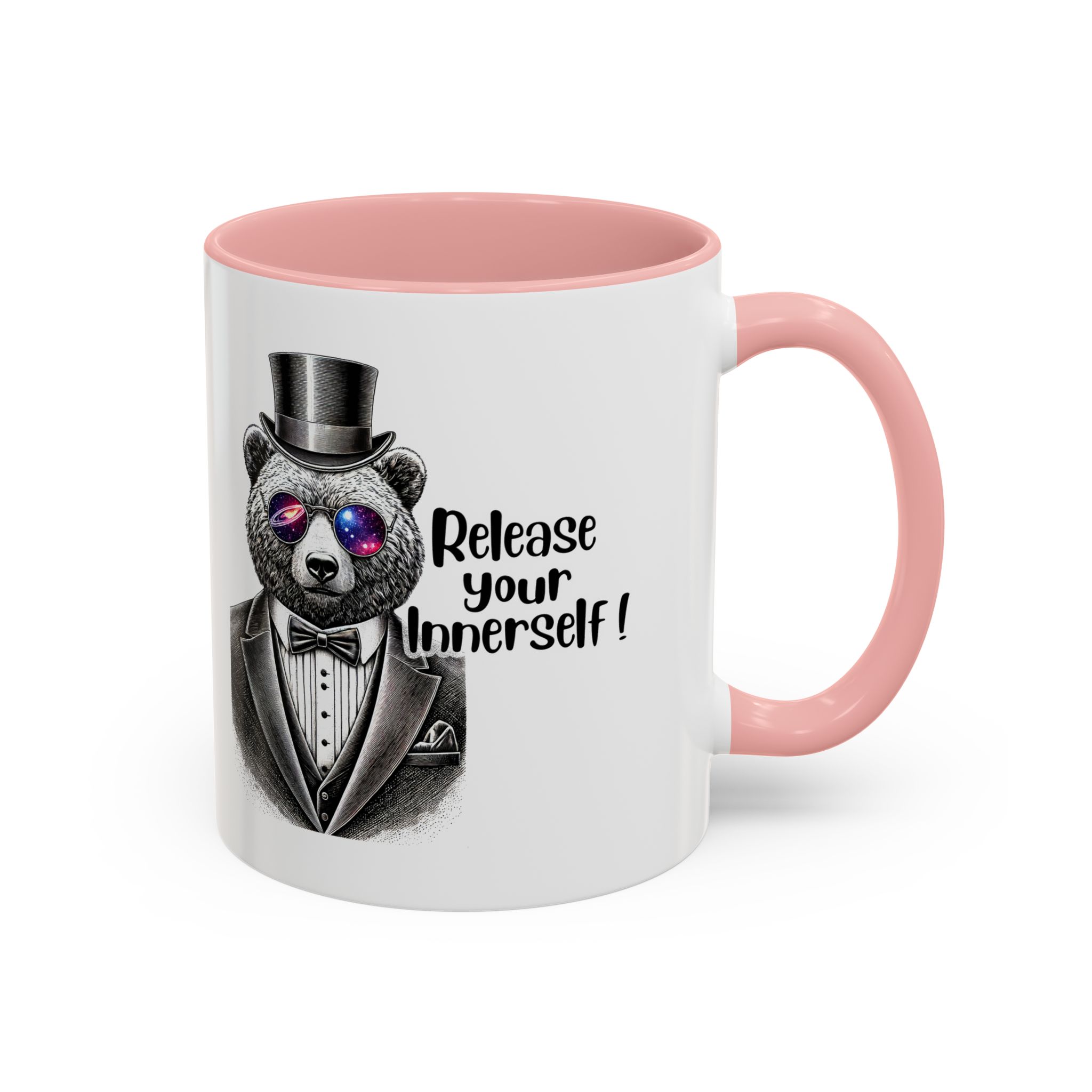 Funny mug boho motivational gift for her cute cup tea lover cool funny mug office accessory self confidence design bear - Image 9