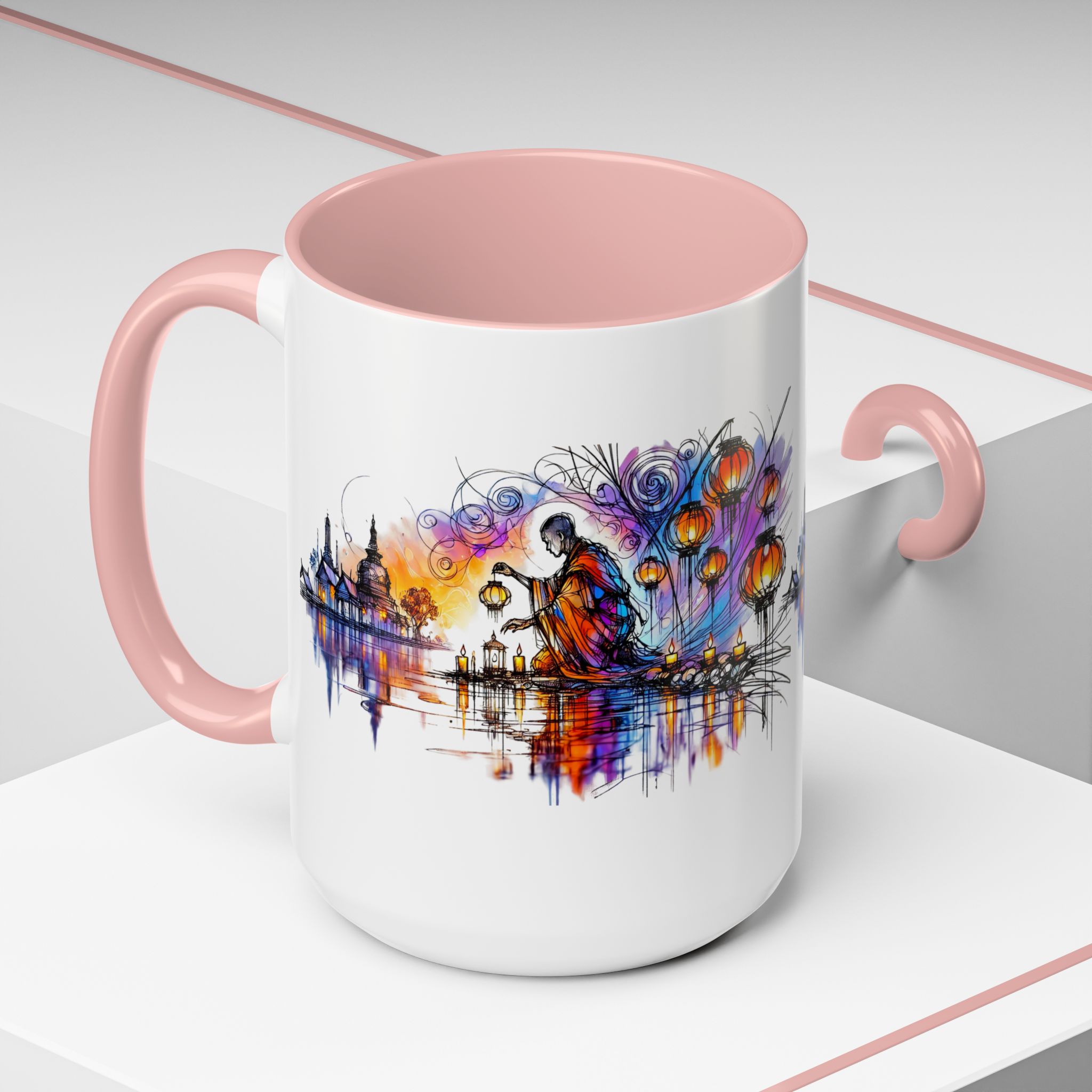 Office mug Buddha coffee Cup yoga tea Mug coffee meditation accessory mindfulnss cool gift for her – Image 28