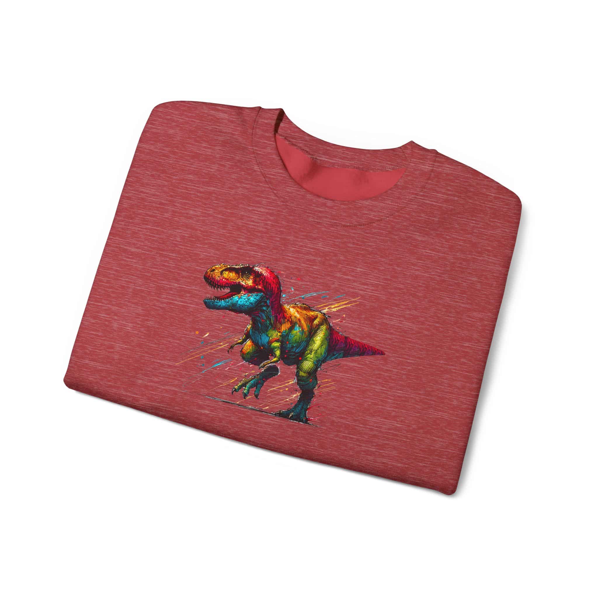 Jurassic sweatshirt – Dino sweatshirt – Triceratops sweater dinosaur print - Image 31