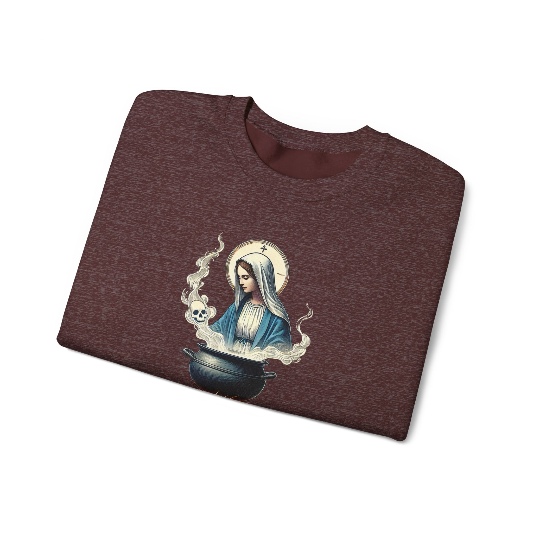 Virgin Mary sweatshirt – Ironic sweater – Funny catholic sweatshirt catholic print - Image 7