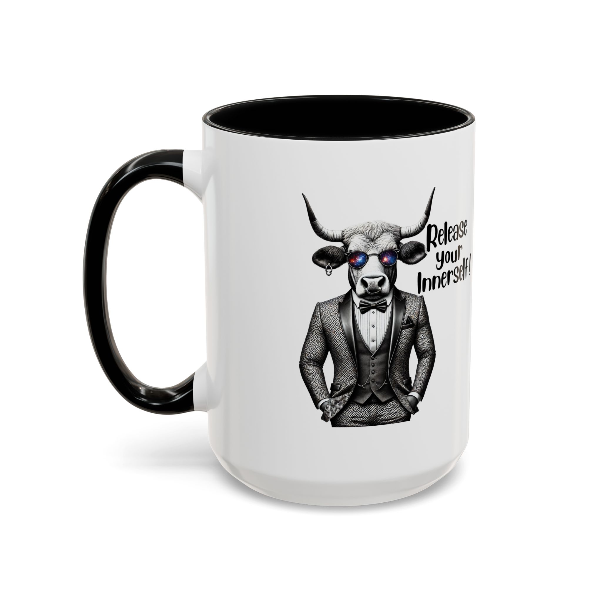 Coffee mug funny motivational gift for her cute cup tea lover cool boho mug office accessory self confidence design bull – Image 18