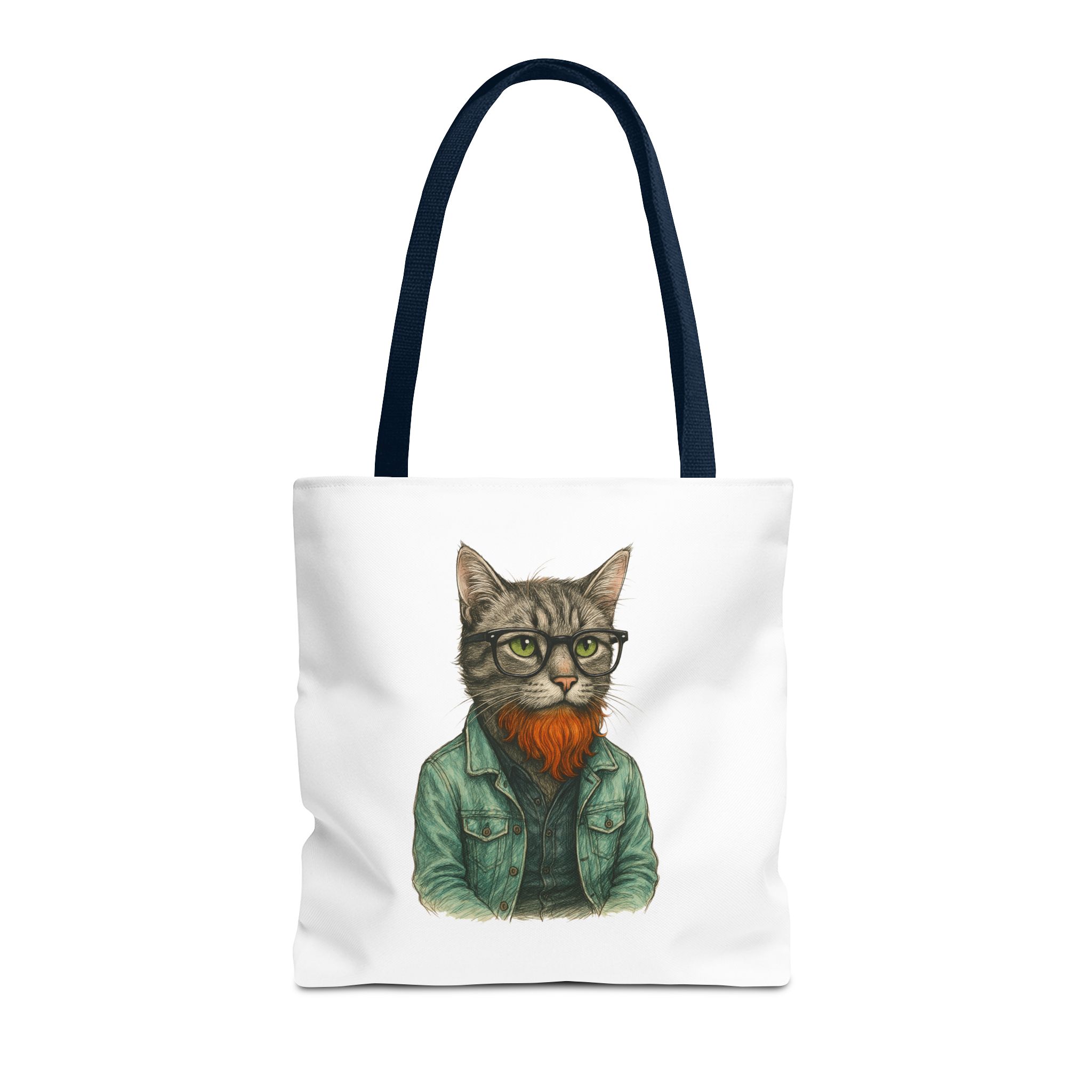 Hipster Cat tote bag – Kitty Tote bag – Boho Cat purse hipster print - Image 27
