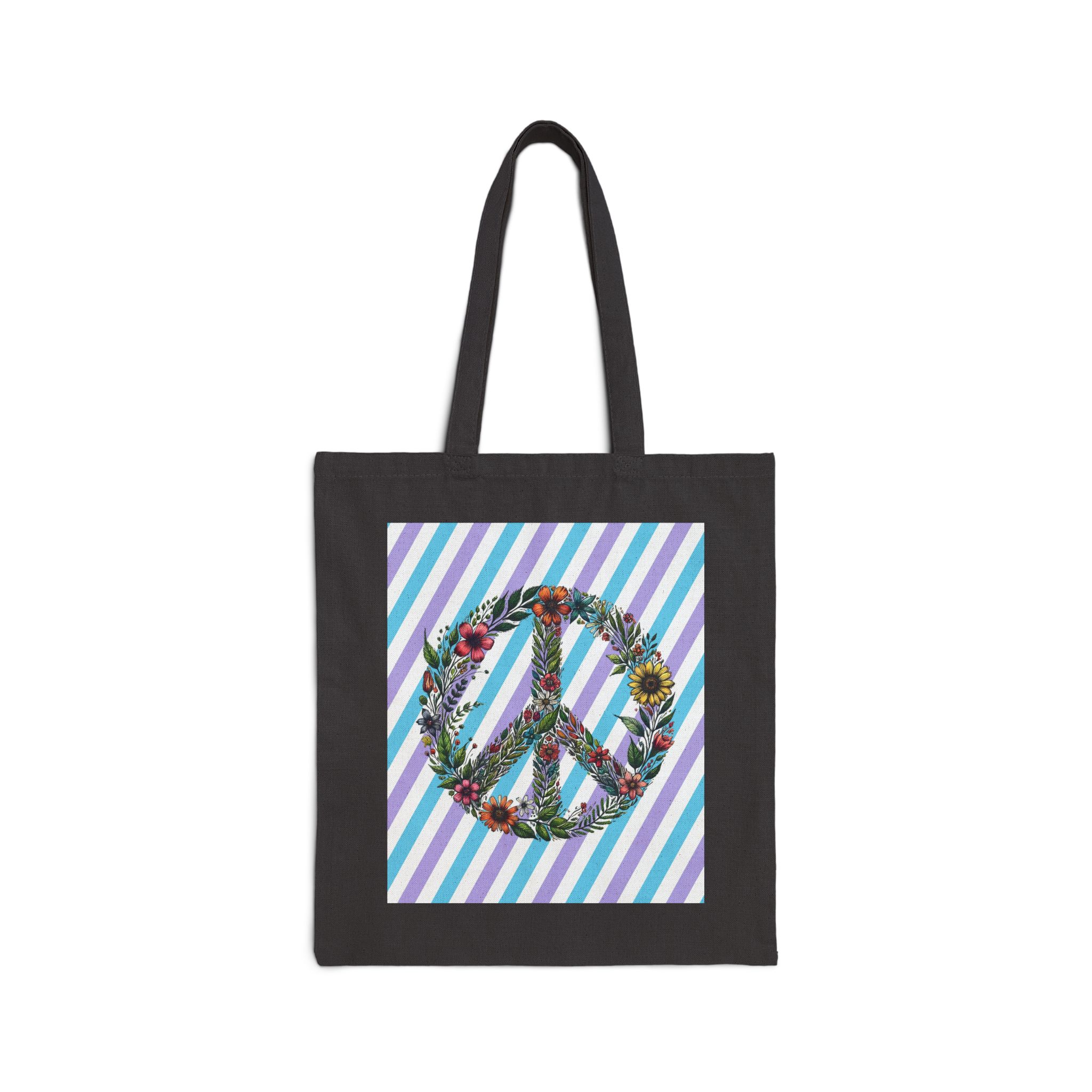 Peace and Love tote bag positive vibes and dreamy vintage look - Image 5