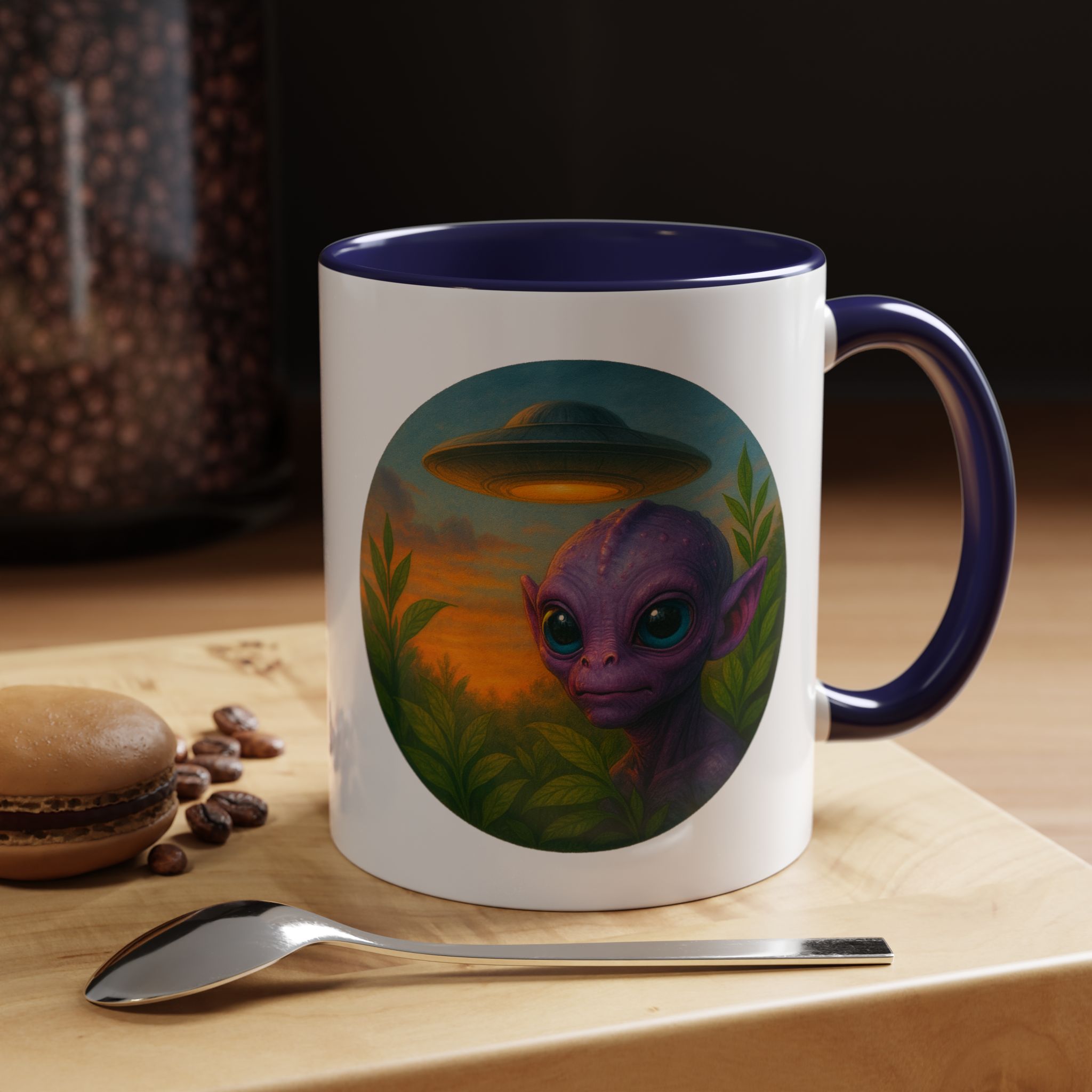 Alien mug and cup extraterrestrial whale fantasy funny vintage graphic oversized womens design - Image 11