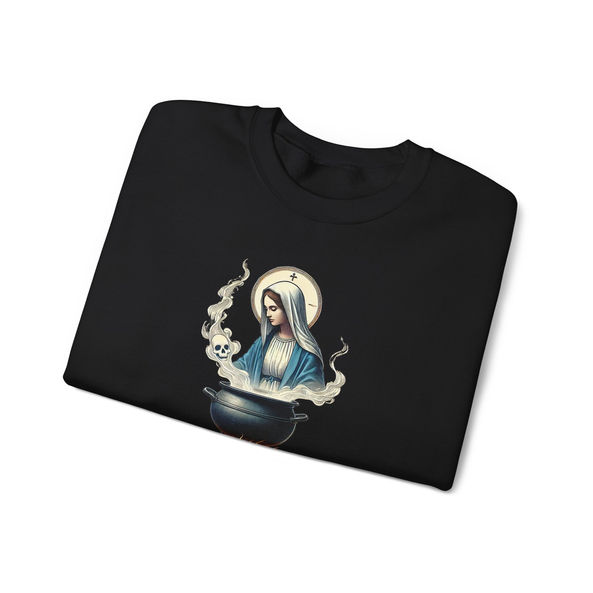 Virgin Mary sweatshirt – Ironic sweater – Funny catholic sweatshirt catholic print - Image 9