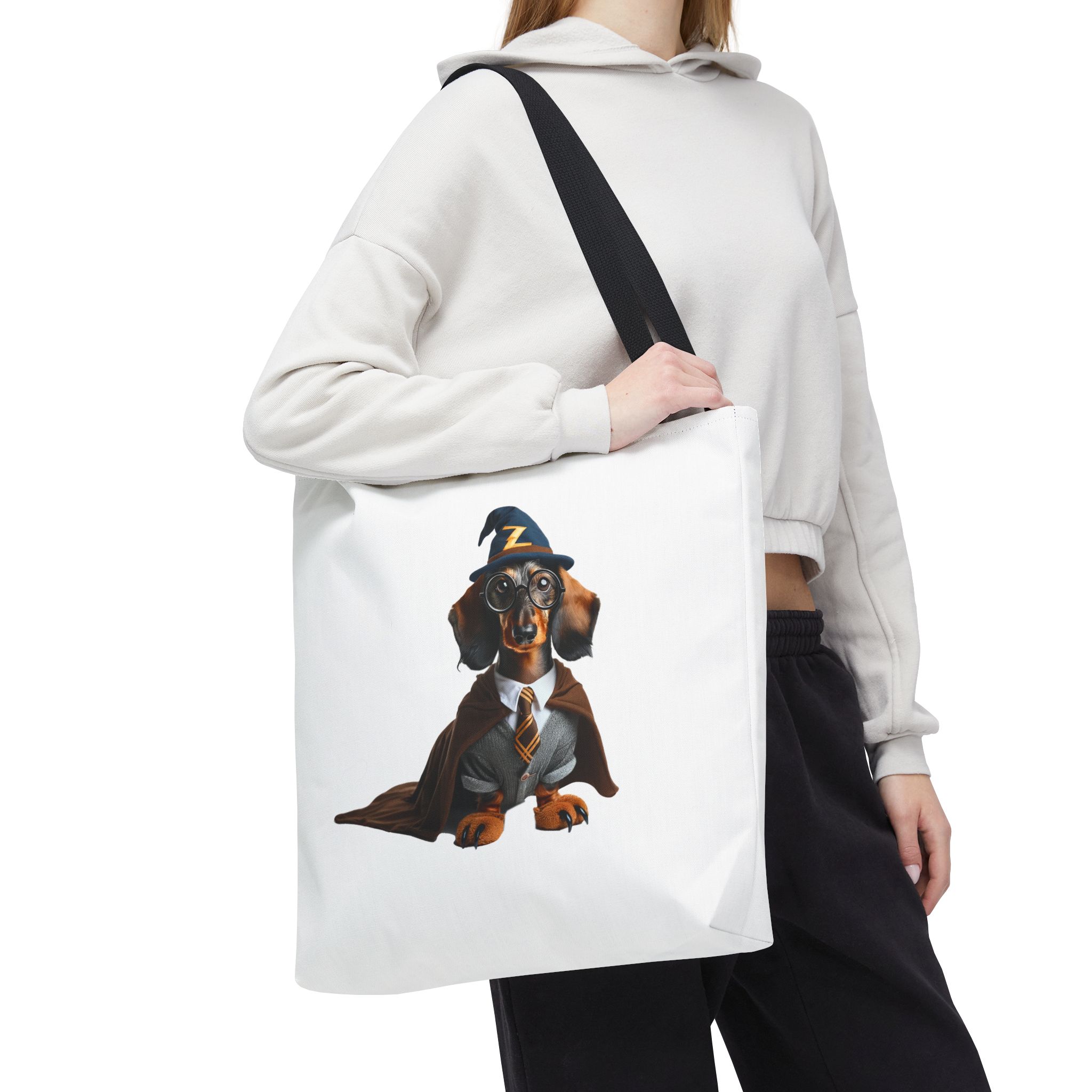 Funny Canvas Tote bag dachshund fantasy Bag cute clothing gift dog lover purse stylish shoulder bag unusual Handbag unique - Image 6