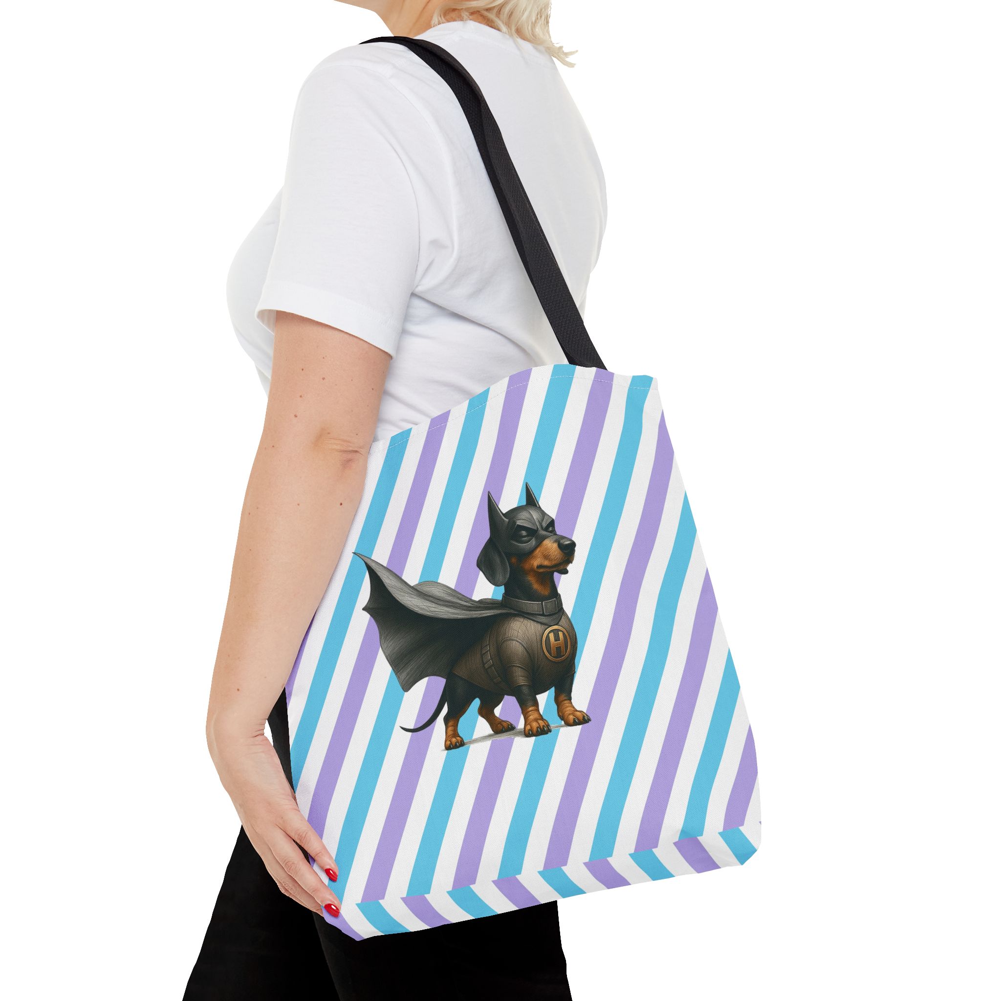 Superhero tote bag funny dog tote bag puppy vintage shoulder bag pet gift fantasy handbag dog purse - Image 4