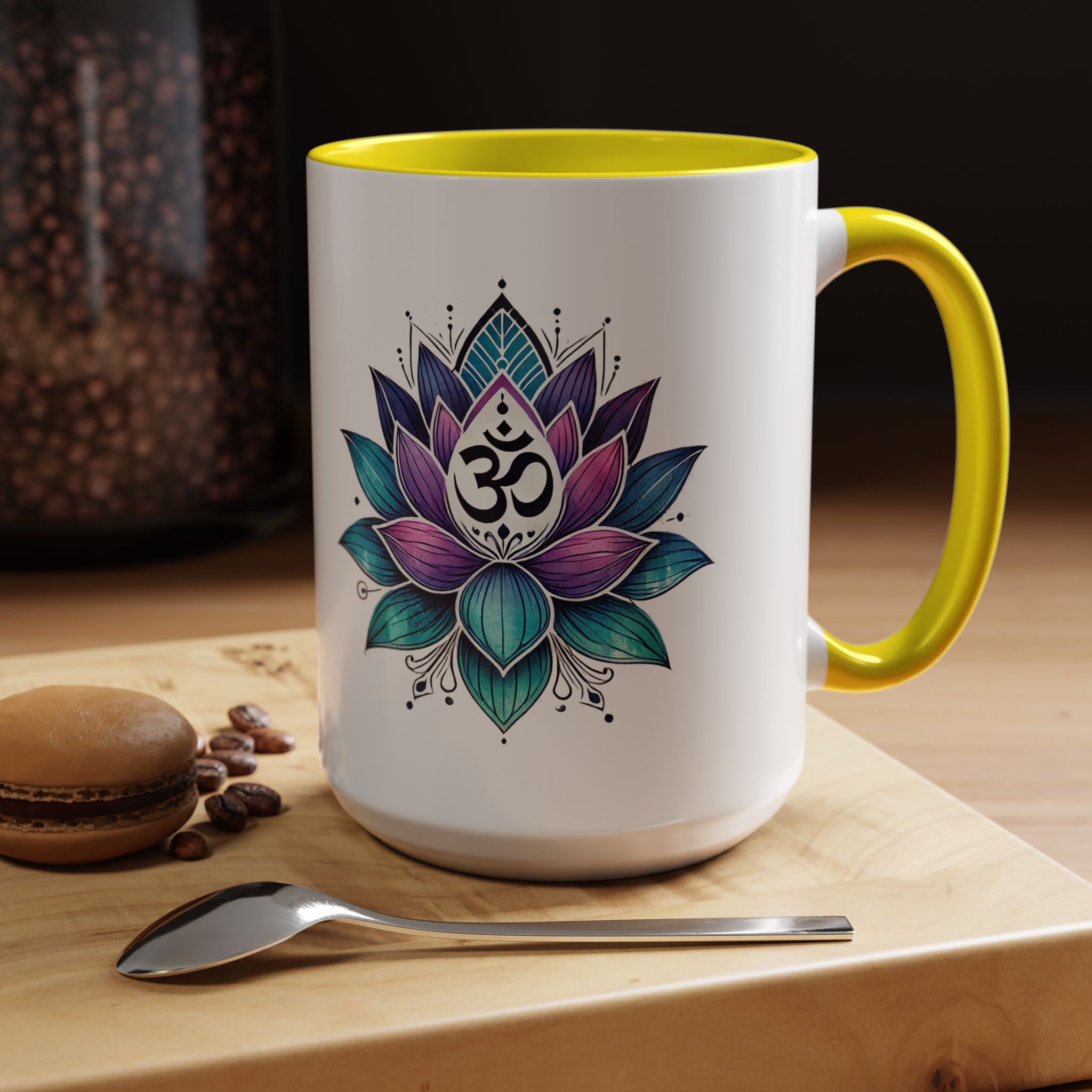 Boho office mug mindfulness mug lotus flower yoga gift coffee lover meditation accessory tea cup cute – Image 63