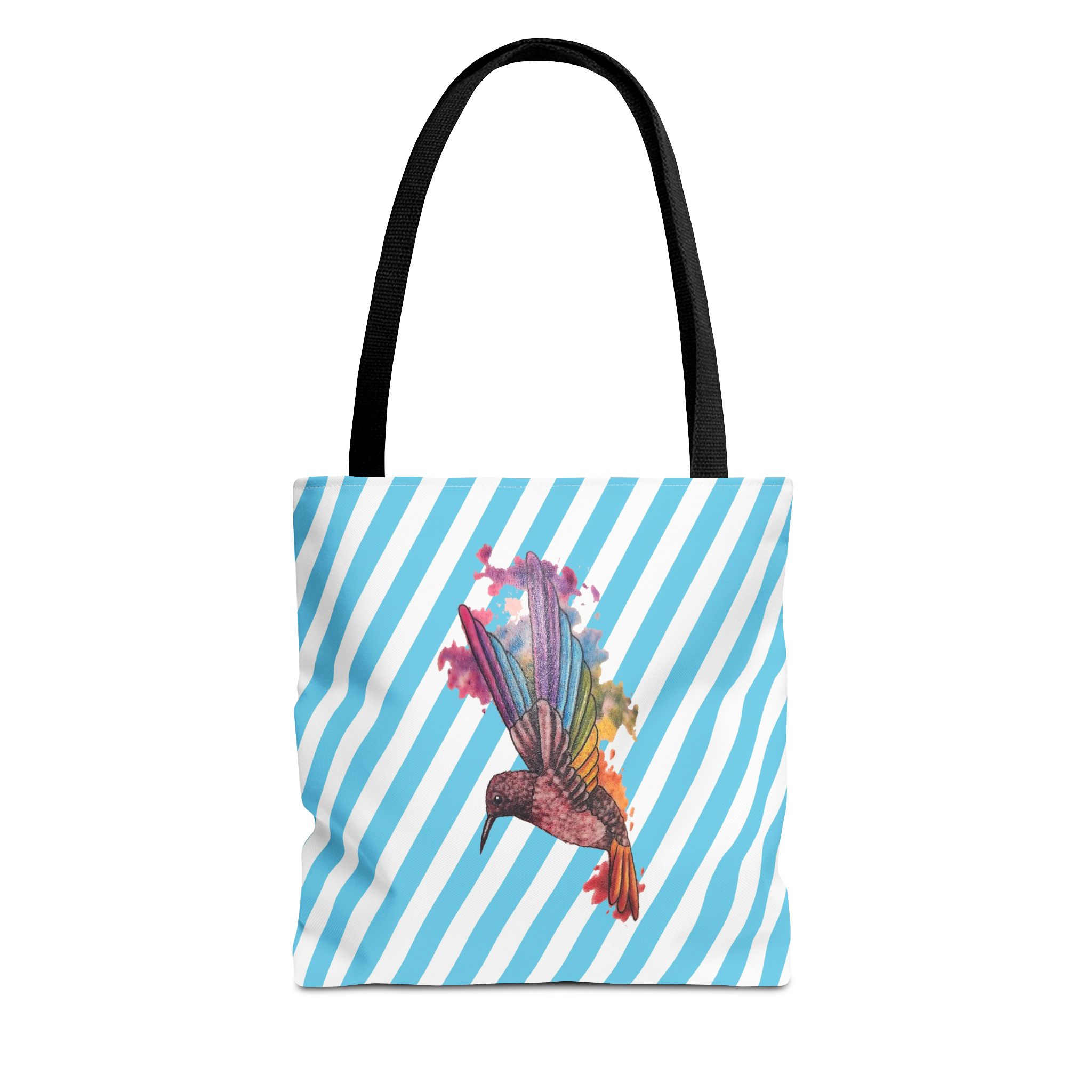 Canvas tote bag Surrealist shoulder bag hummingbird Unique Fantasy cute tote bag by Real Artist for Creative Souls