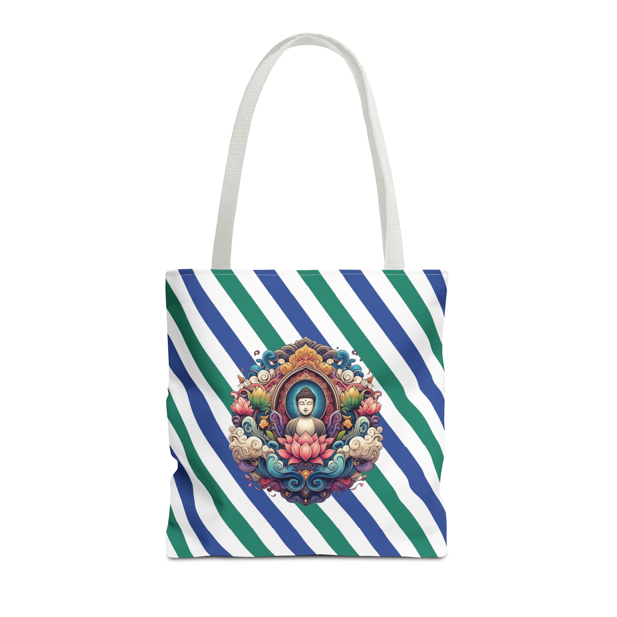 Yoga gift Canvas tote bag buddha shoulder bag meditation handbag vintage mindfulness handbag – Image 15