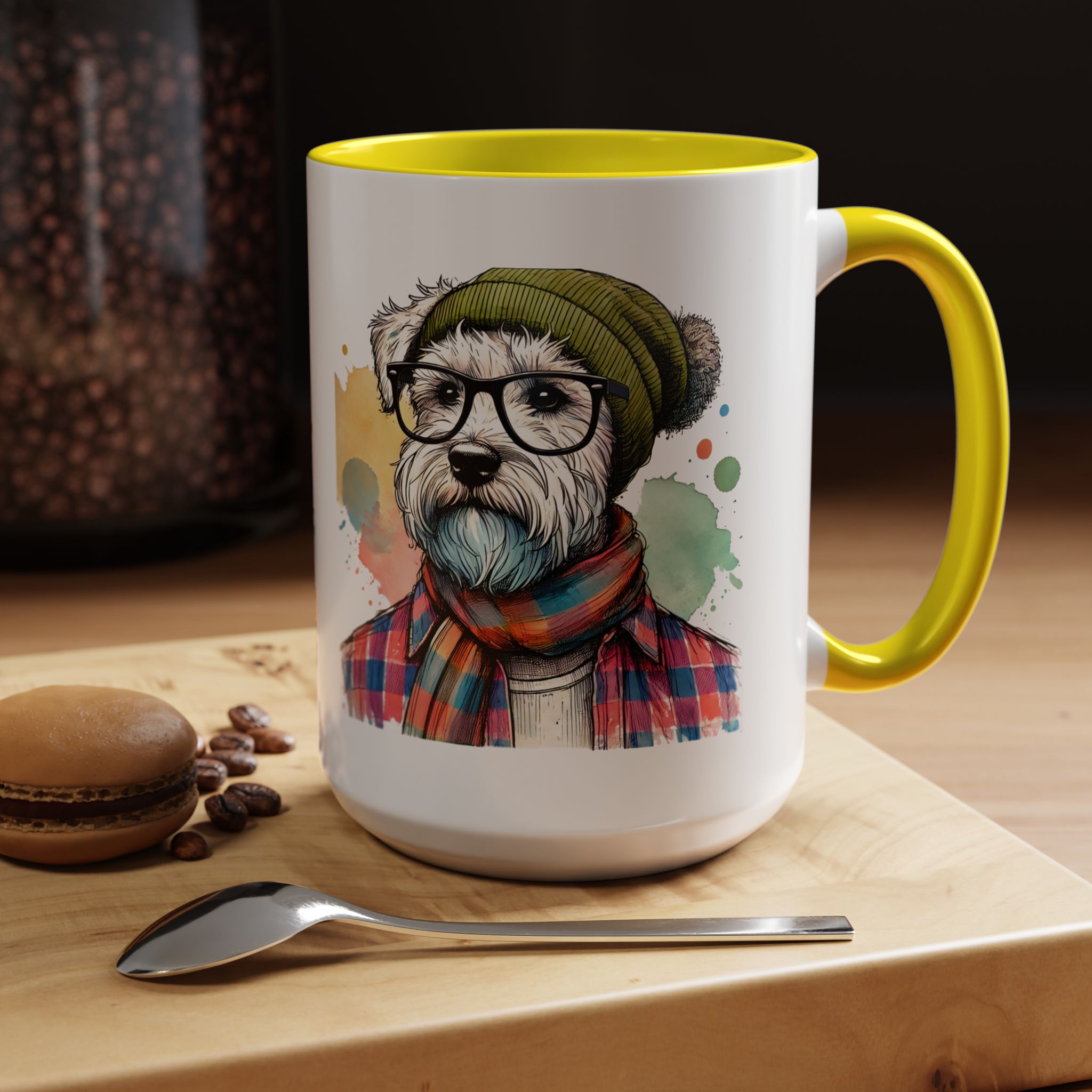 Funny mug dog Boho coffee mug funny gift pet lover hipster accessory lover tea office mug unique design - Image 63