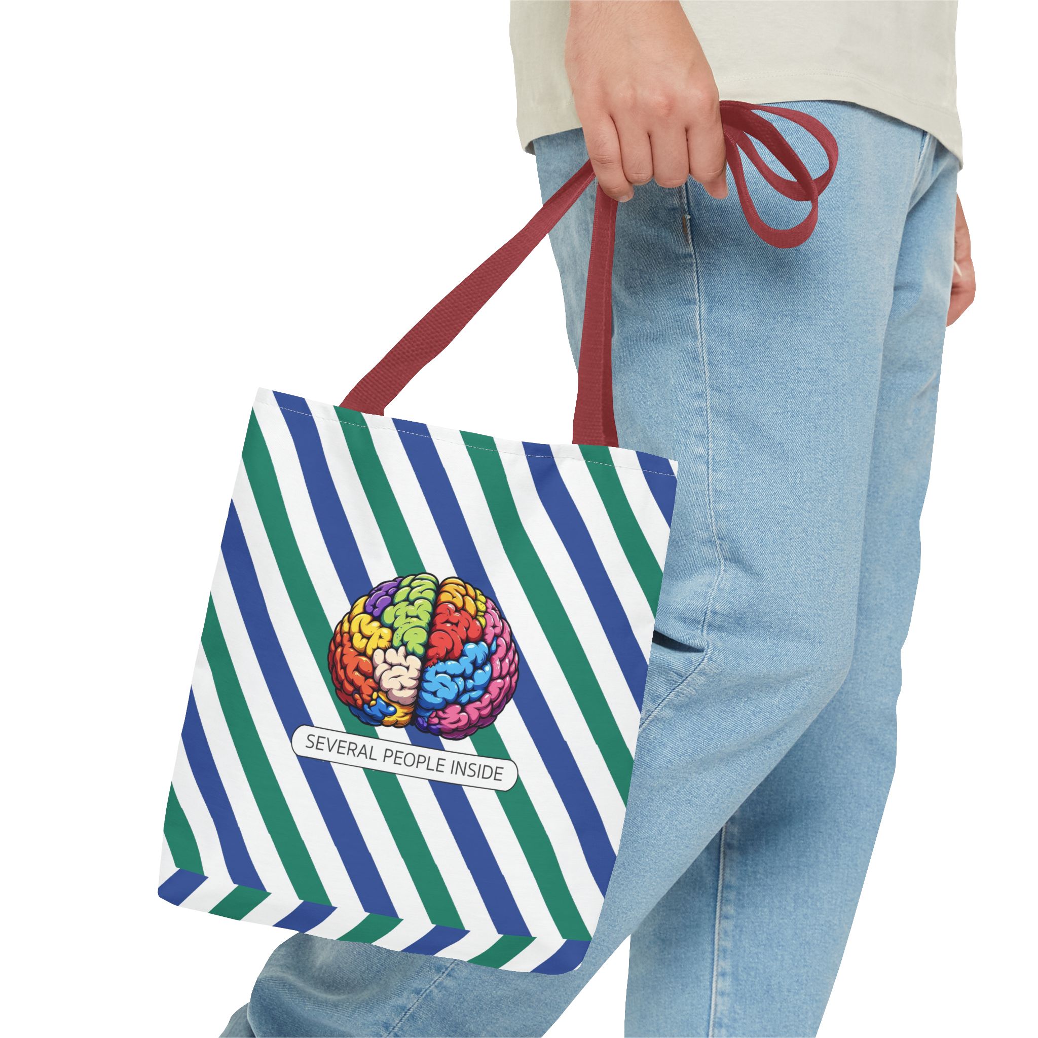 Satiric tote bag Brain canvas tote bag funny shoulder bag fun gift sarcastic cute tote bag boho purse cool handbag - Image 8