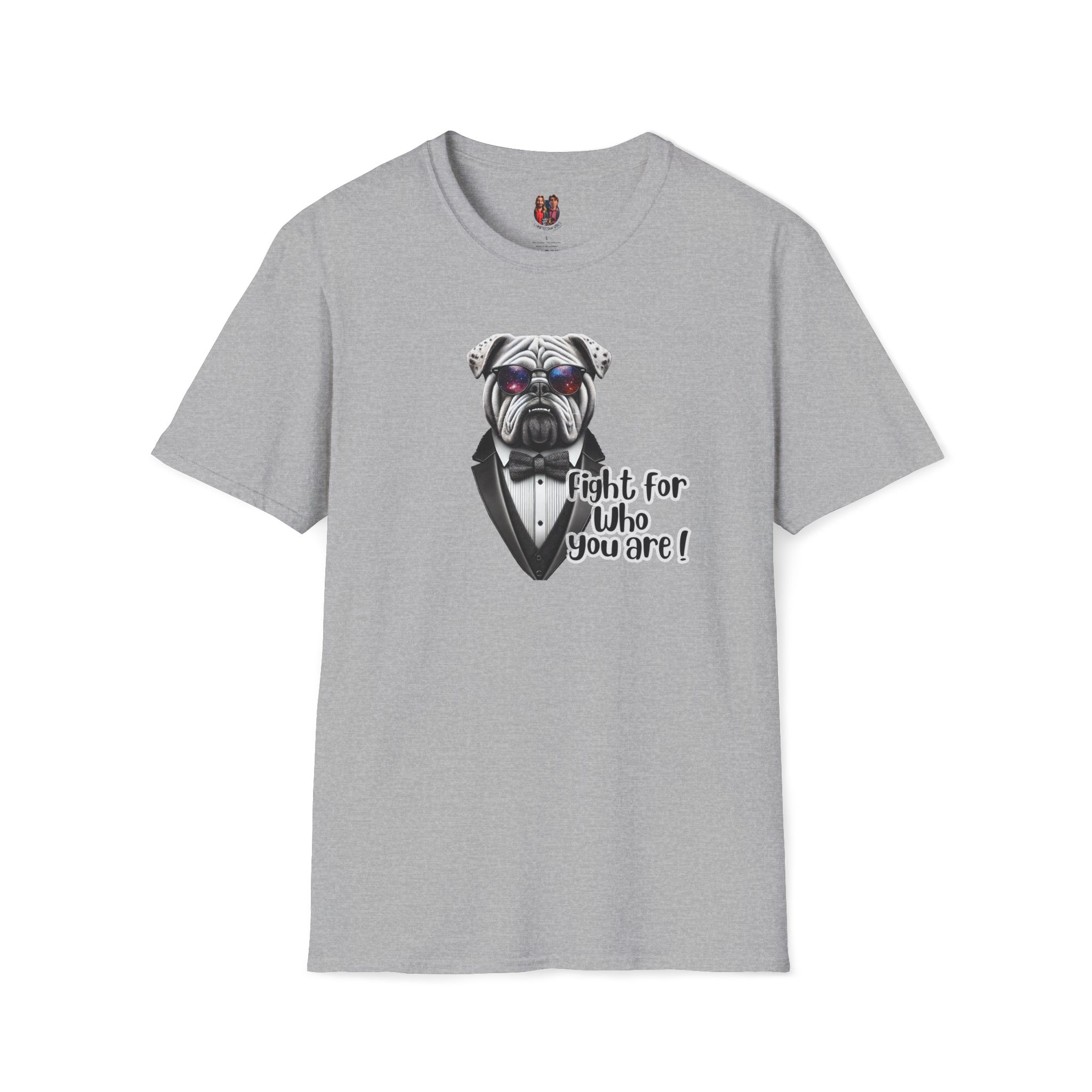 Vintage Tshirt Motivational Graphic tee Bull dog design funny clothing for self confidence boost - Image 8