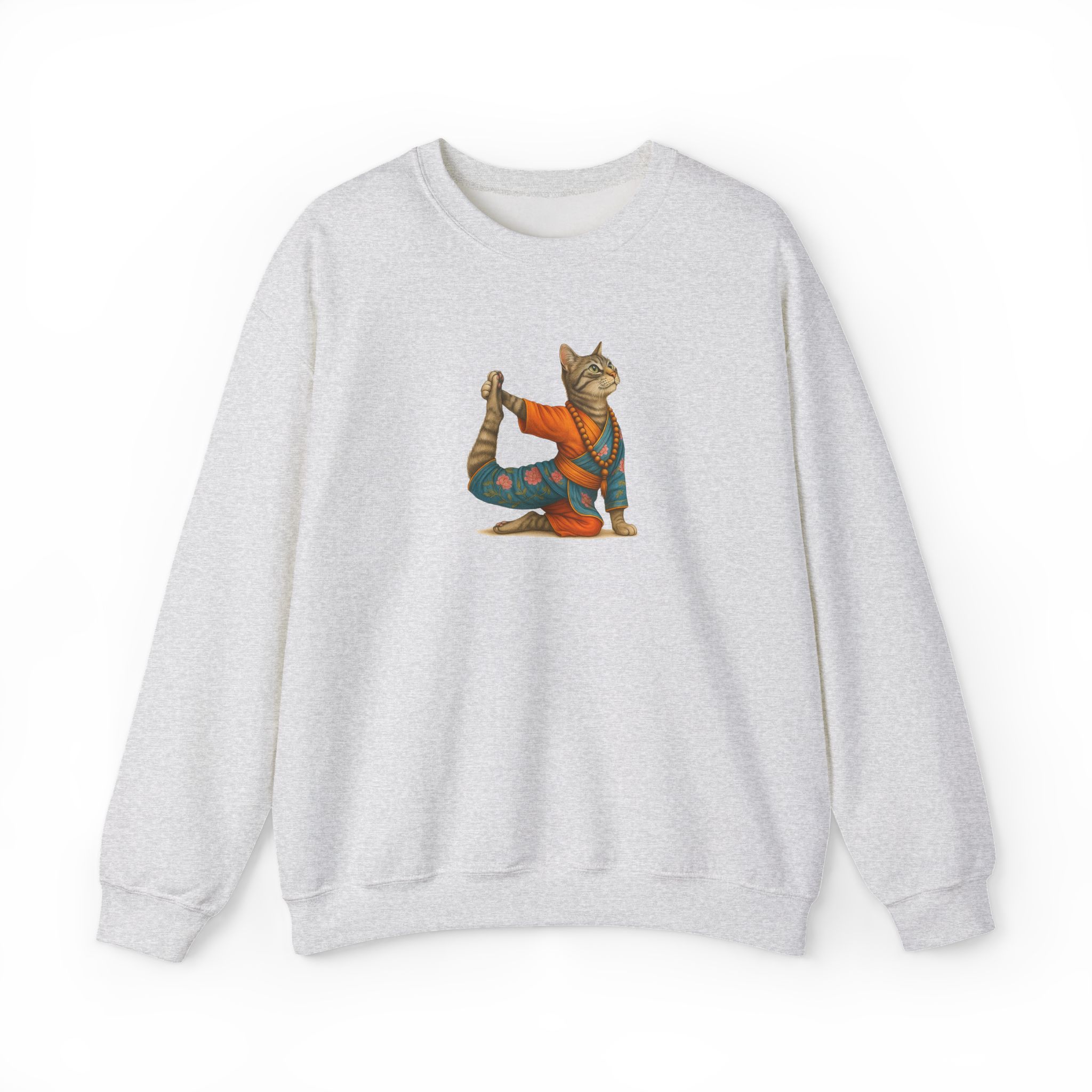 Cat Graphic sweater yoga pullover Kitten meditation vintage sweatshirt mindfulness clothing funny sweatshirt - Image 28