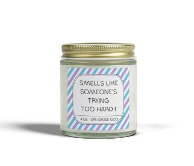 Spa-Grade Goo Candle with Unique Label