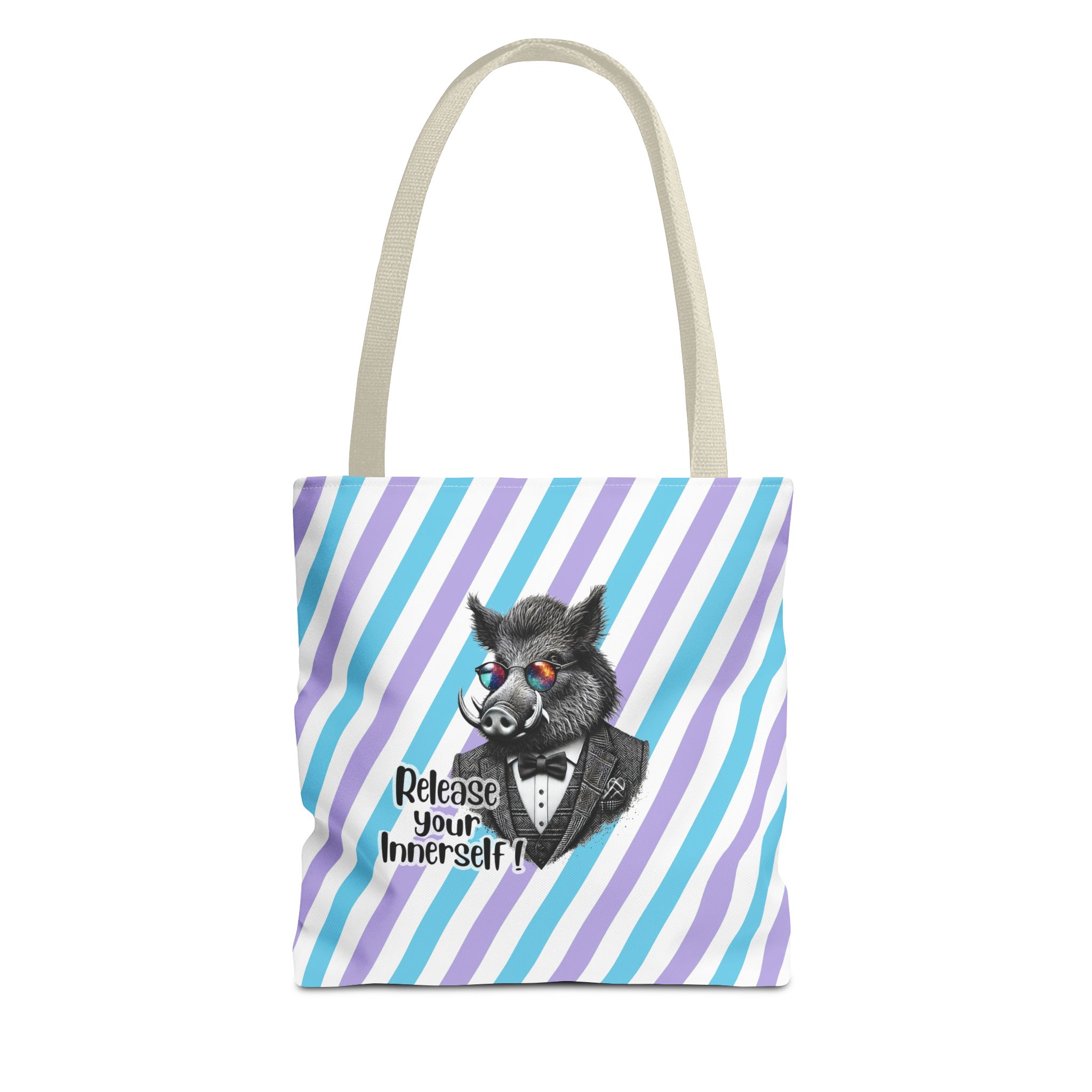 Canvas tote bag Motivational shoulder bag boar cute tote bag funny shoulder bag self confidence cool vintage bag – Image 19