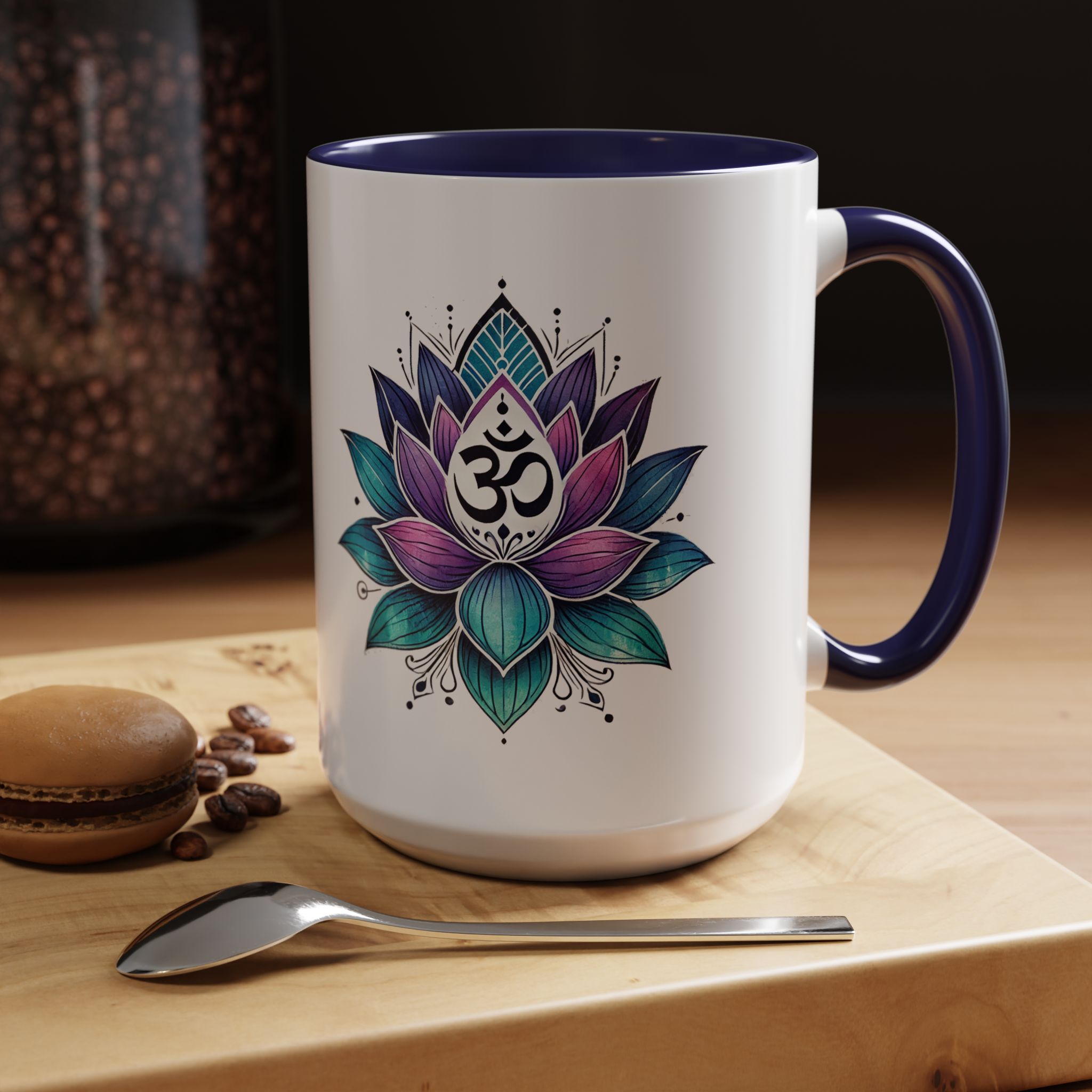 Boho office mug mindfulness mug lotus flower yoga gift coffee lover meditation accessory tea cup cute – Image 27