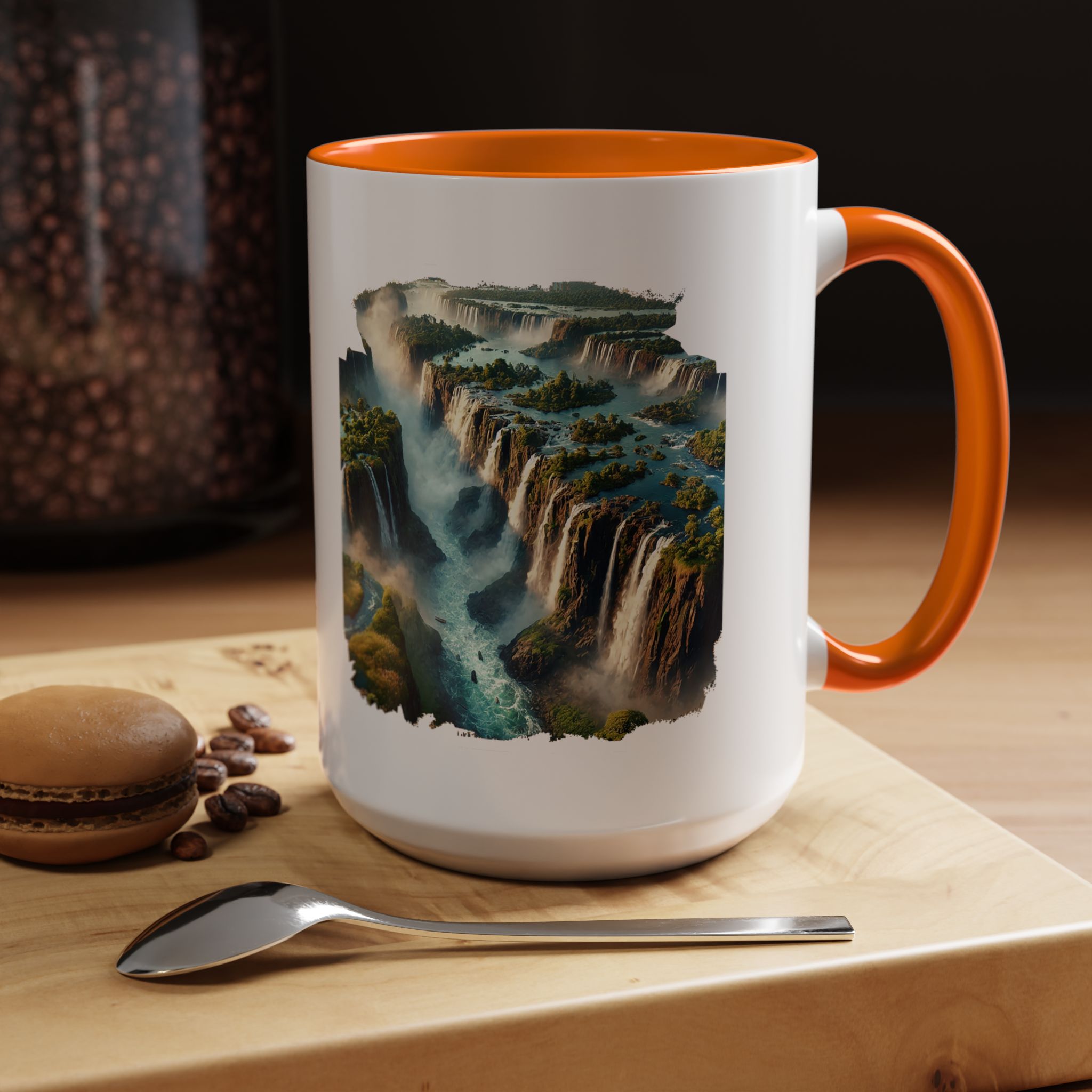 Tea mug Landscape Brazil office mug nature Iguazu & igacu print boho gift coffee accessory unique cup vintage - Image 55