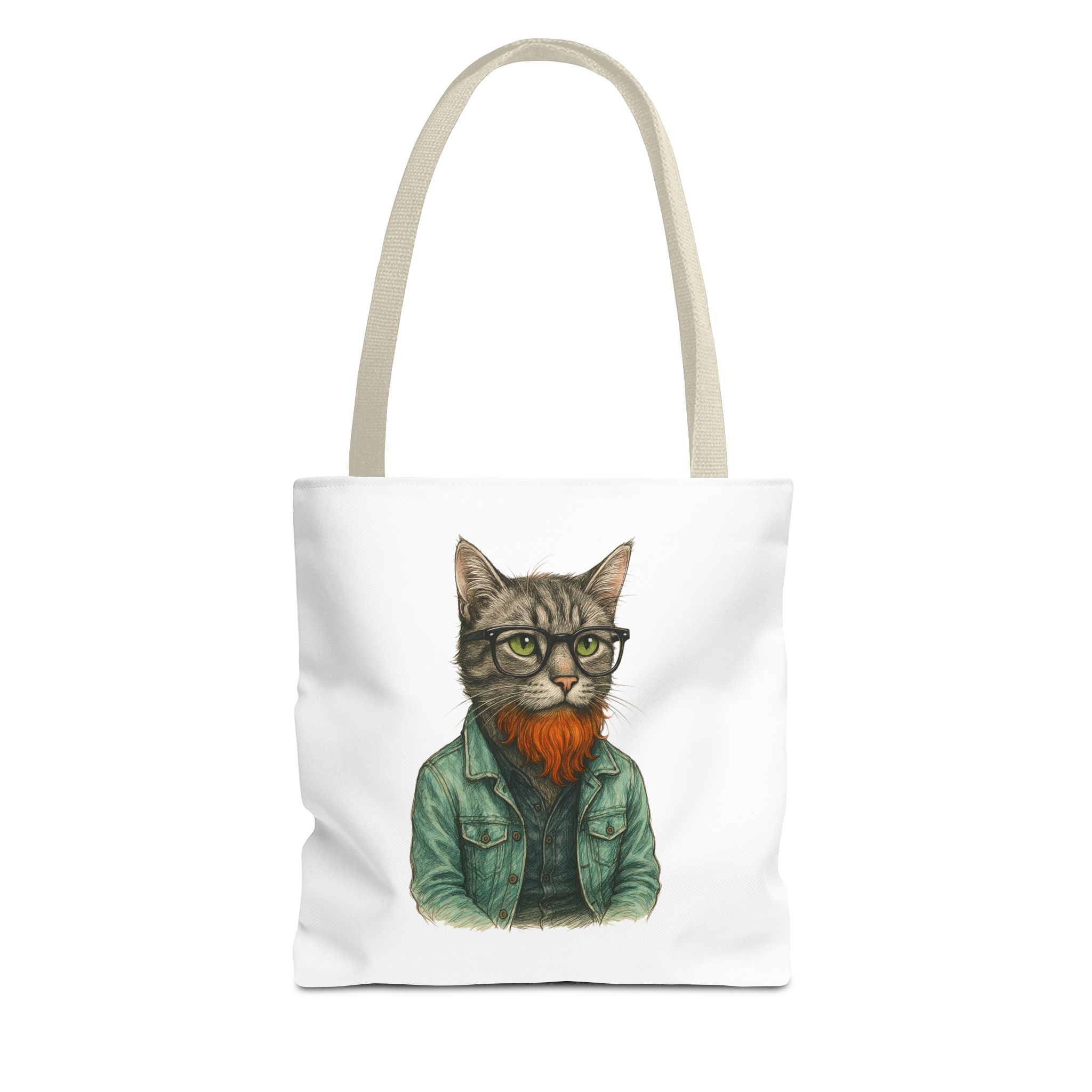 Hipster Cat tote bag – Kitty Tote bag – Boho Cat purse hipster print - Image 19