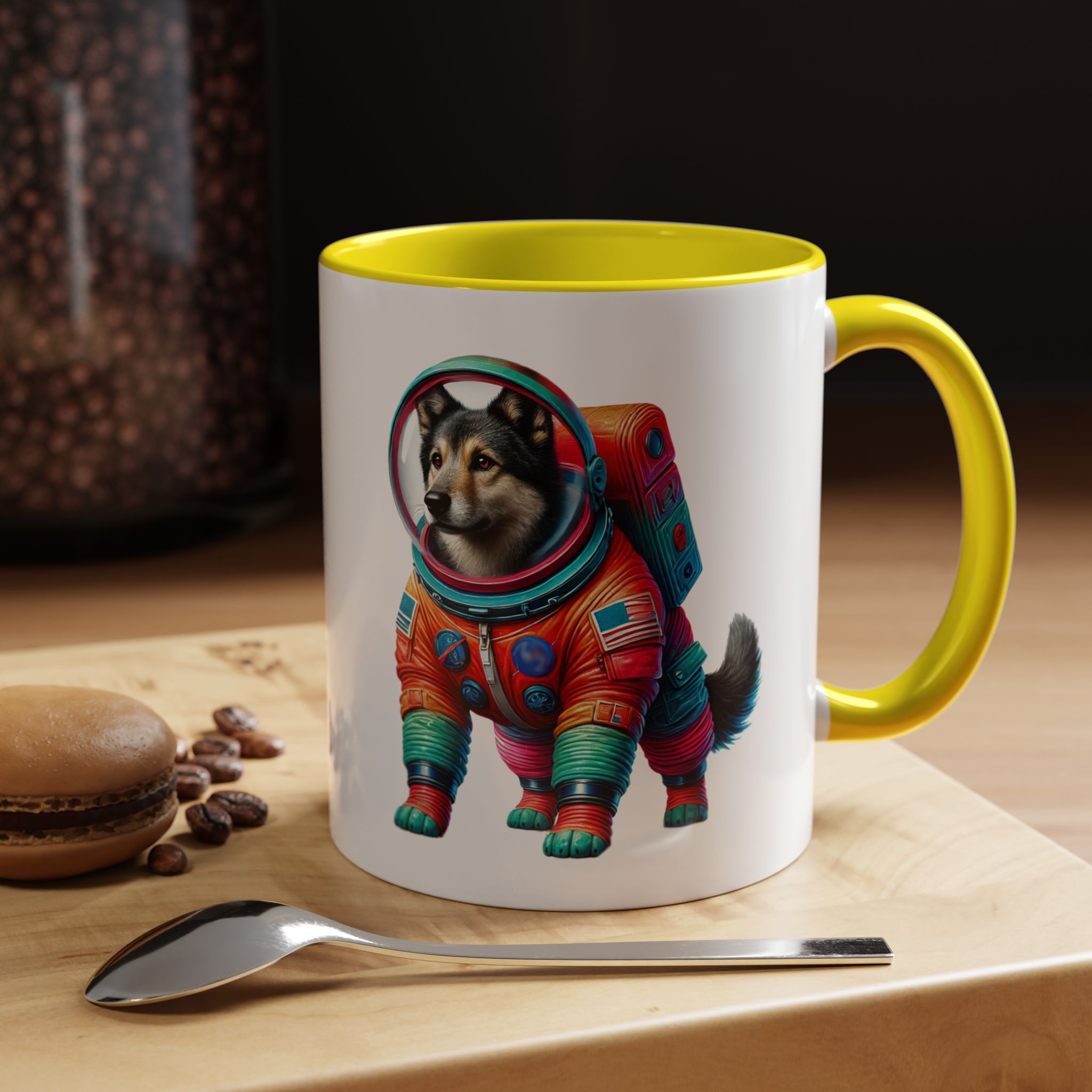 Office mug Dog Outerspace coffee cup Dachshund astronaut tea lover boho gift for her pet accessory puppy - Image 51