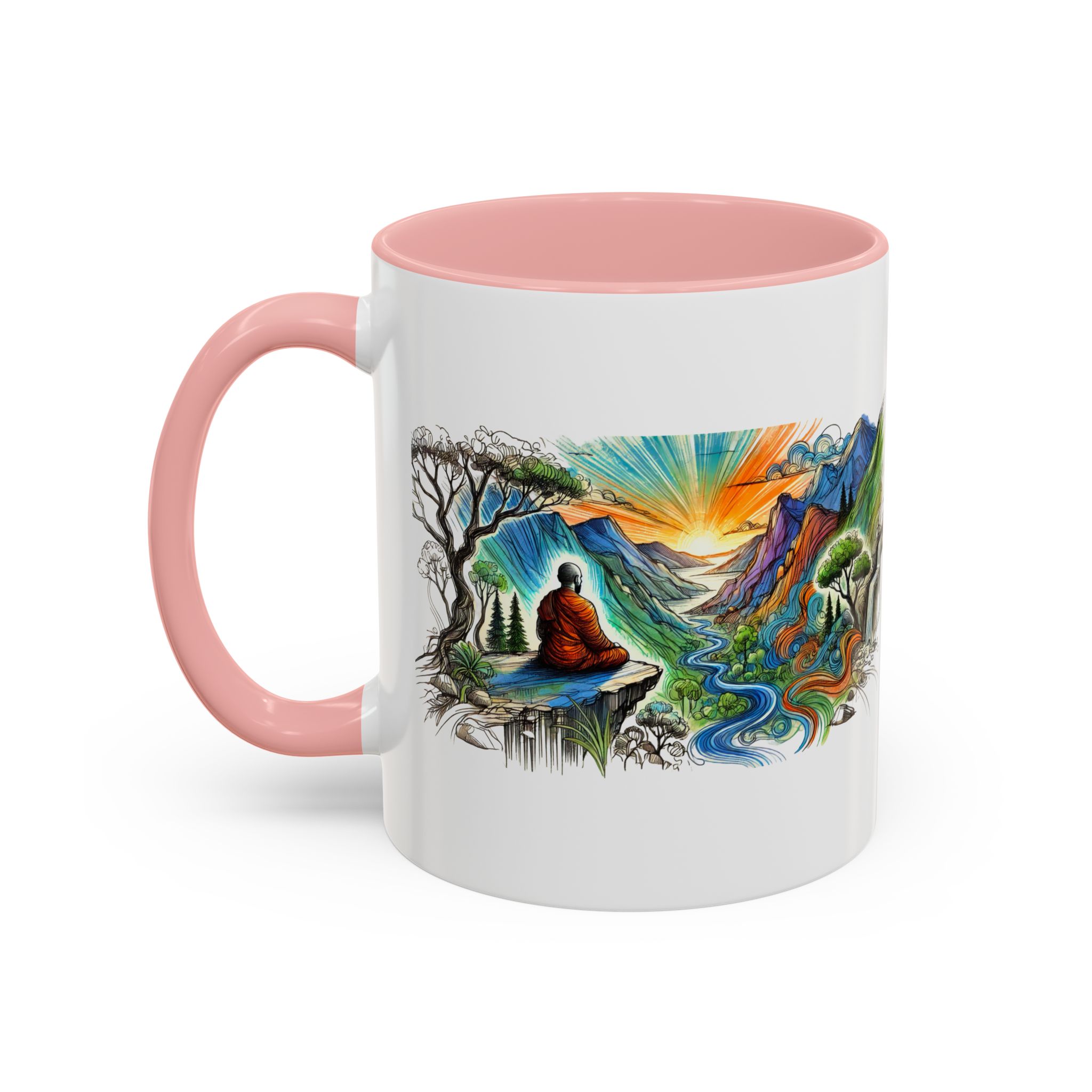 Unique mug Free spirit Tea Cup buddhism accessory Meditation Mug vintage mug yoga gift for her buddha design - Image 14