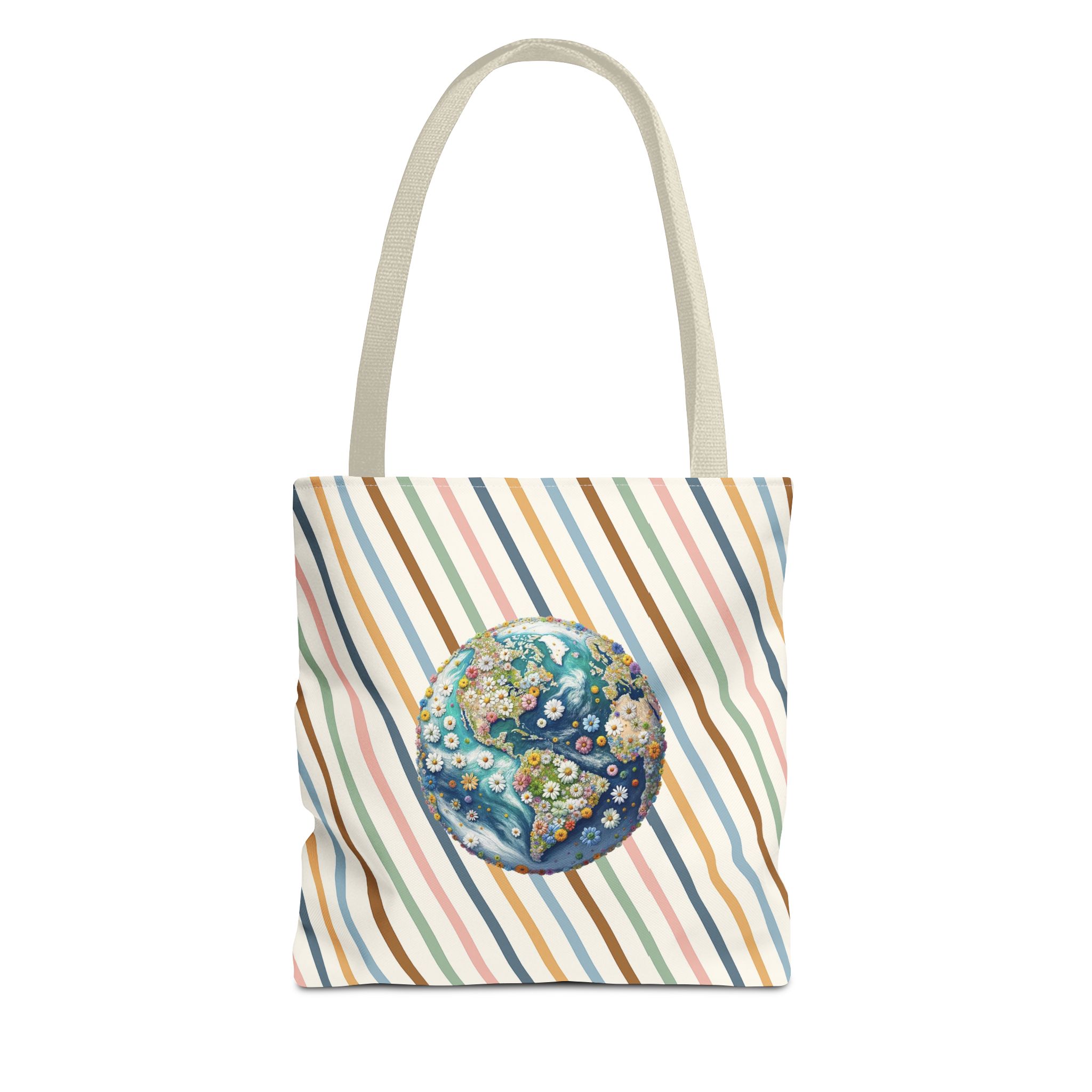 Floral Planet canvas tote bag ecology cute tote bag vintage bag perfect for nature lovers and shoulder bag gift for her - Image 19