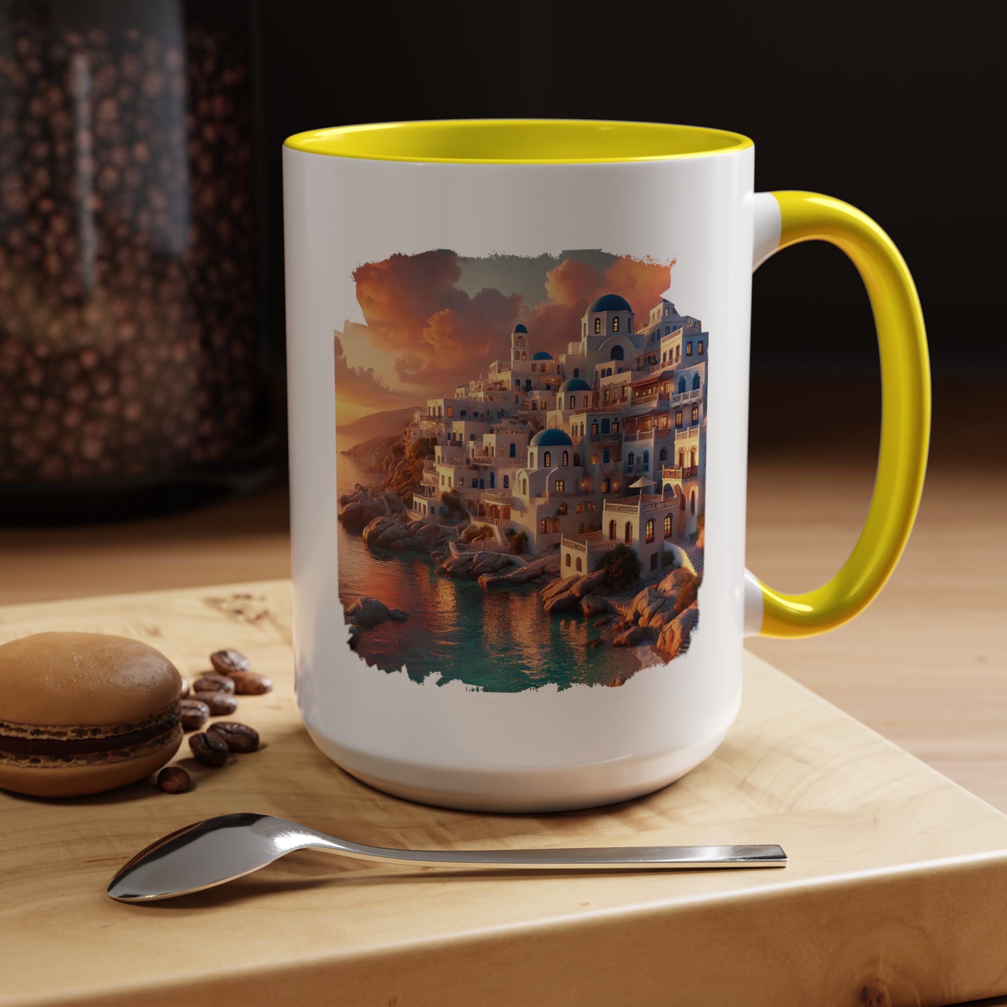 Office mug landscape Santorini caldera office mug nature print greece boho gift coffee cup tea accessory unique - Image 63