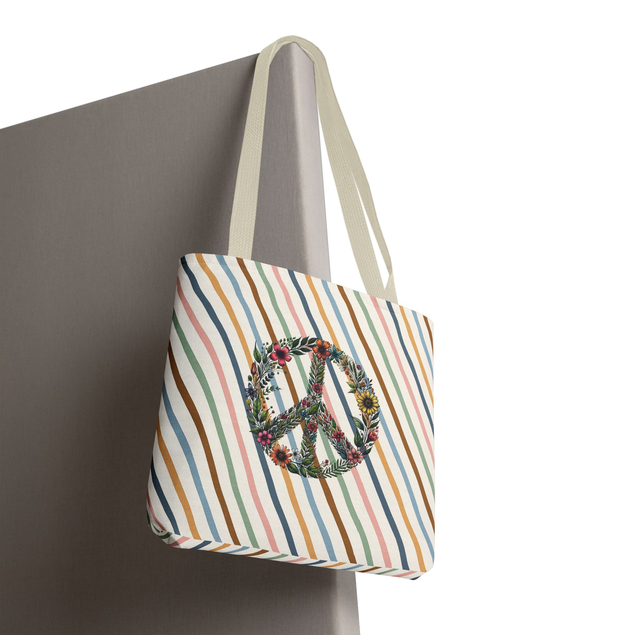 Peace and Love tote bag positive vibes and dreamy vintage look - Image 22