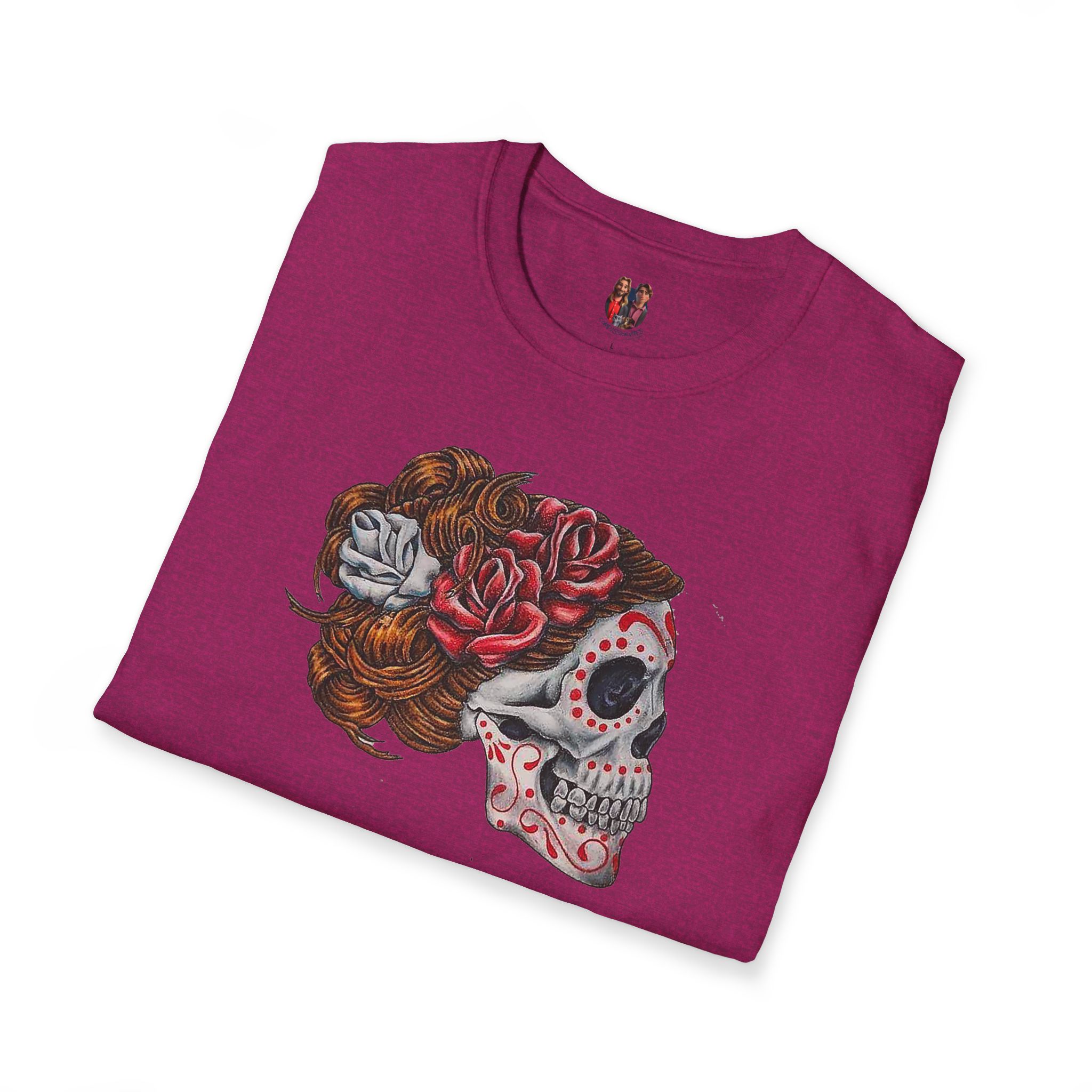 Surrealism Dia de los muertos tshirt unique Drawing by Celebrated Artist - Image 17