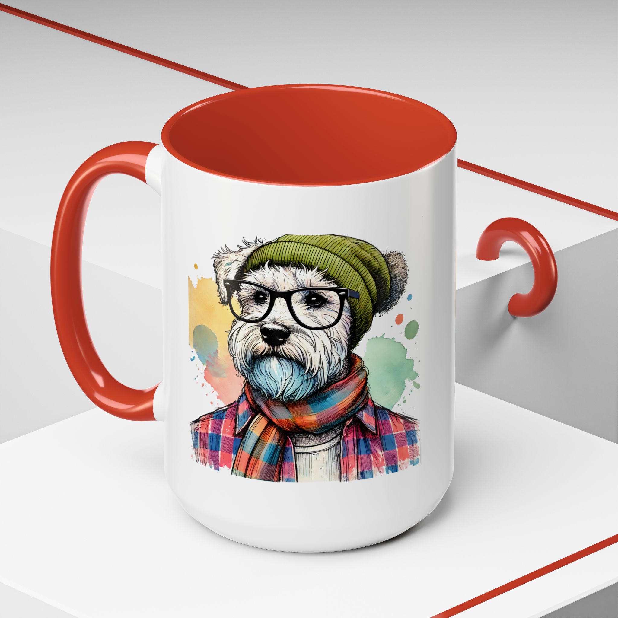 Funny mug dog Boho coffee mug funny gift pet lover hipster accessory lover tea office mug unique design - Image 32