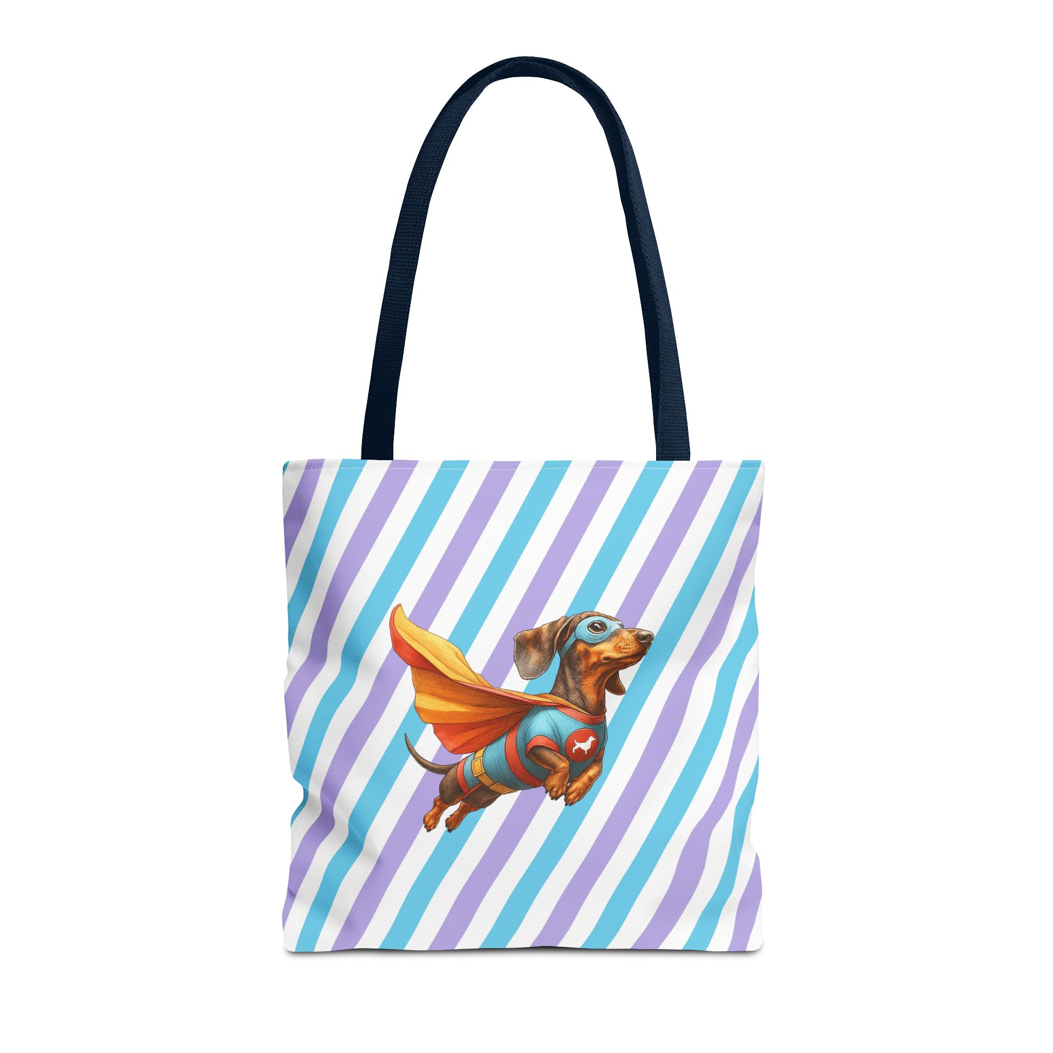 Fun Dachshund canva tote bag superhero Dog cute tote bag pet lover shoulder bag ethical cotton - Image 27
