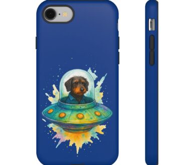 Dog in Spaceship Phone Case