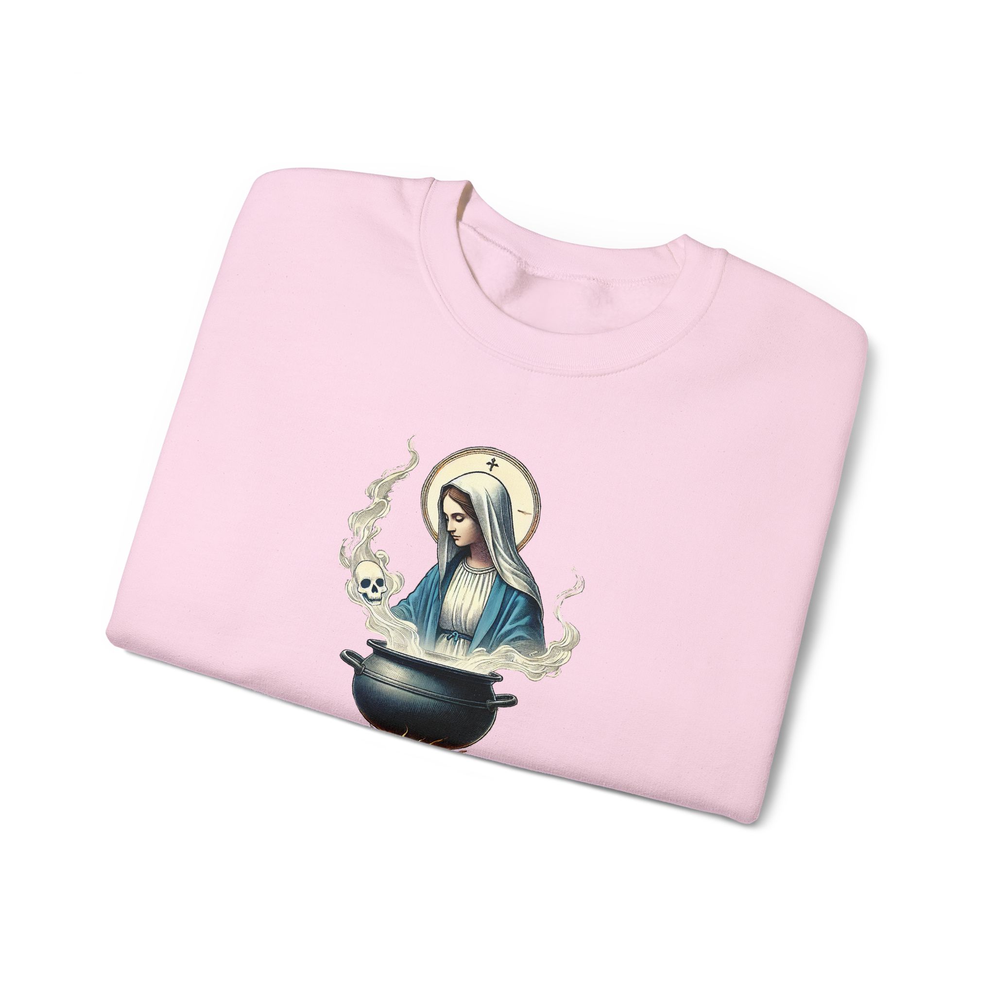 Virgin Mary sweatshirt – Ironic sweater – Funny catholic sweatshirt catholic print - Image 27