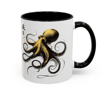 Black and White Octopus Mug