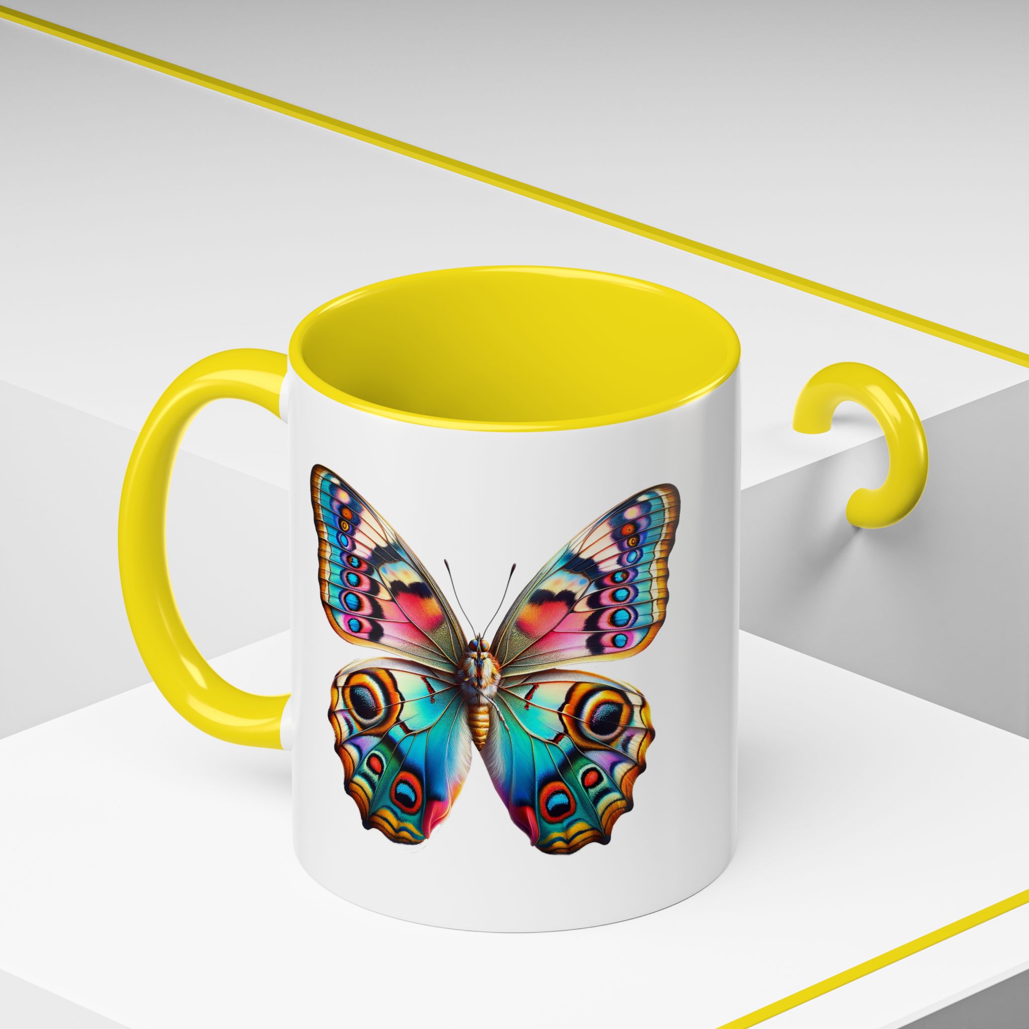 Coffee mug Butterfly unique cup boho gift for her office accessory cute mug nature design - Imagen 52