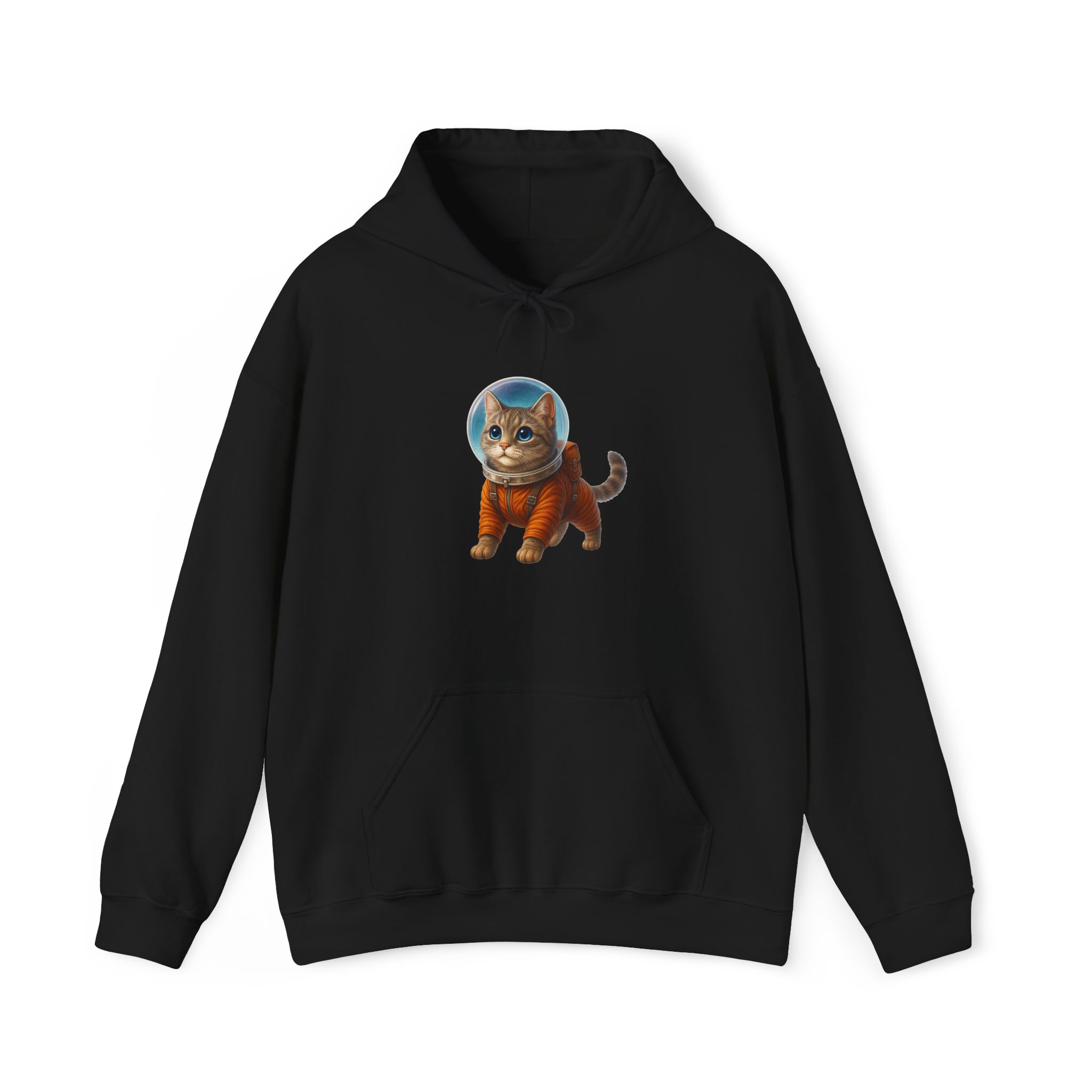 Space Cat Hoodie – Cat Astronaut sweatshirt – Outer Space Cat Hoodie kitty print - Image 6