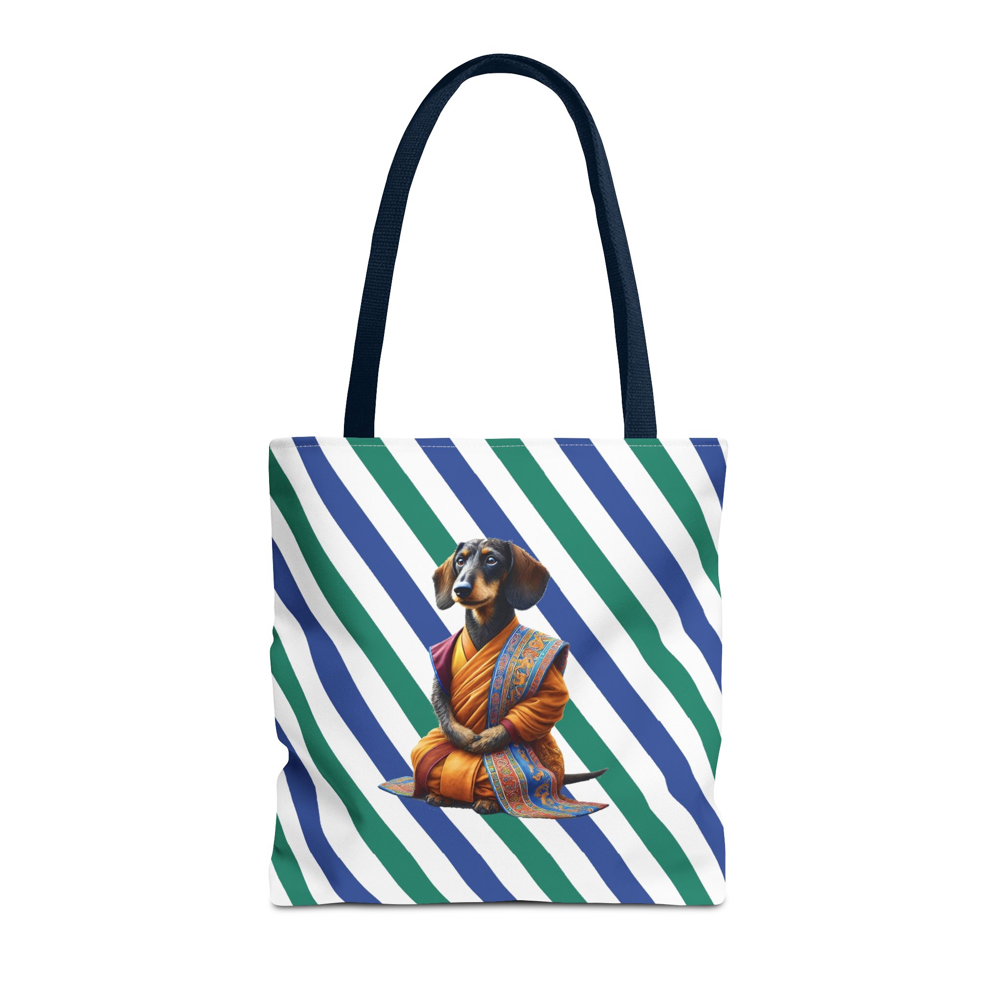 Meditation canvas tote bag Dog cute tote bag mindfulness design Dog funny gift colourful shoulder bag puppy purse - Image 27