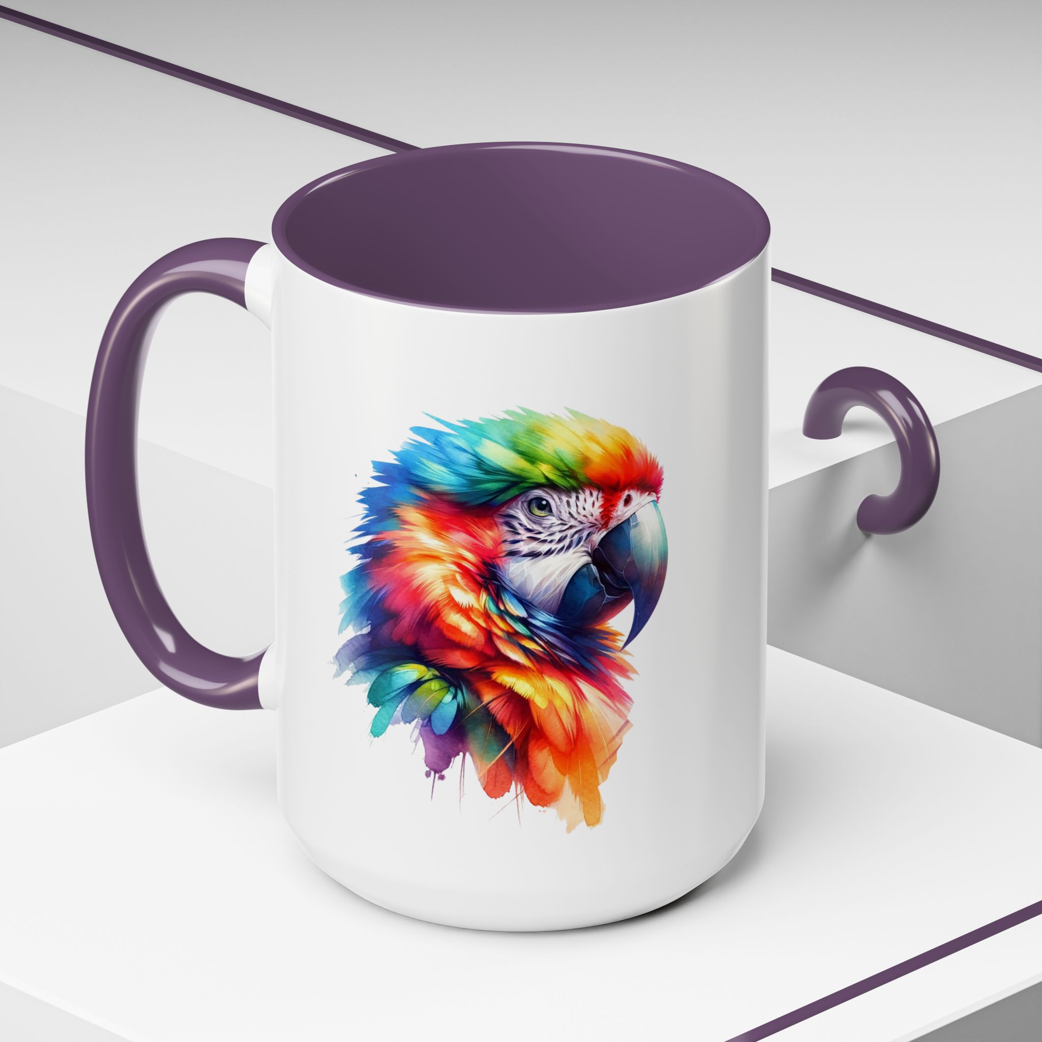 Parrot Mug vivid colors bird lover Cup parrot print cool print nature lover accessory stylish print - Imagen 60