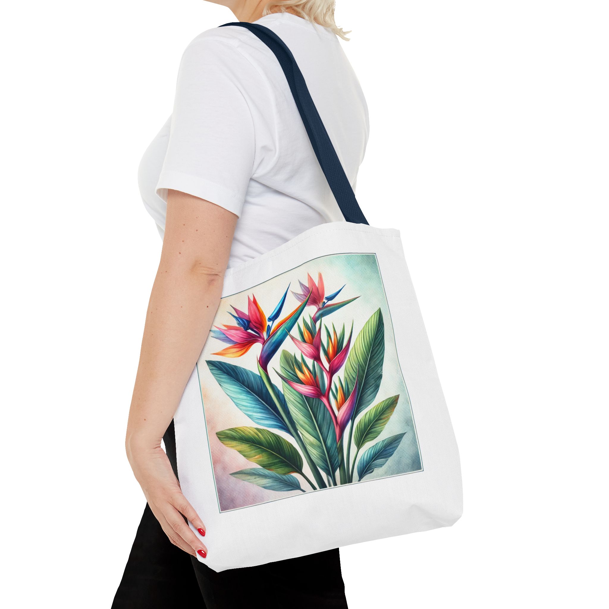 Wildflower canvas tote bag retro cute tote bag nature shoulder bag tropical plants floral purse botanical design - Imagen 28