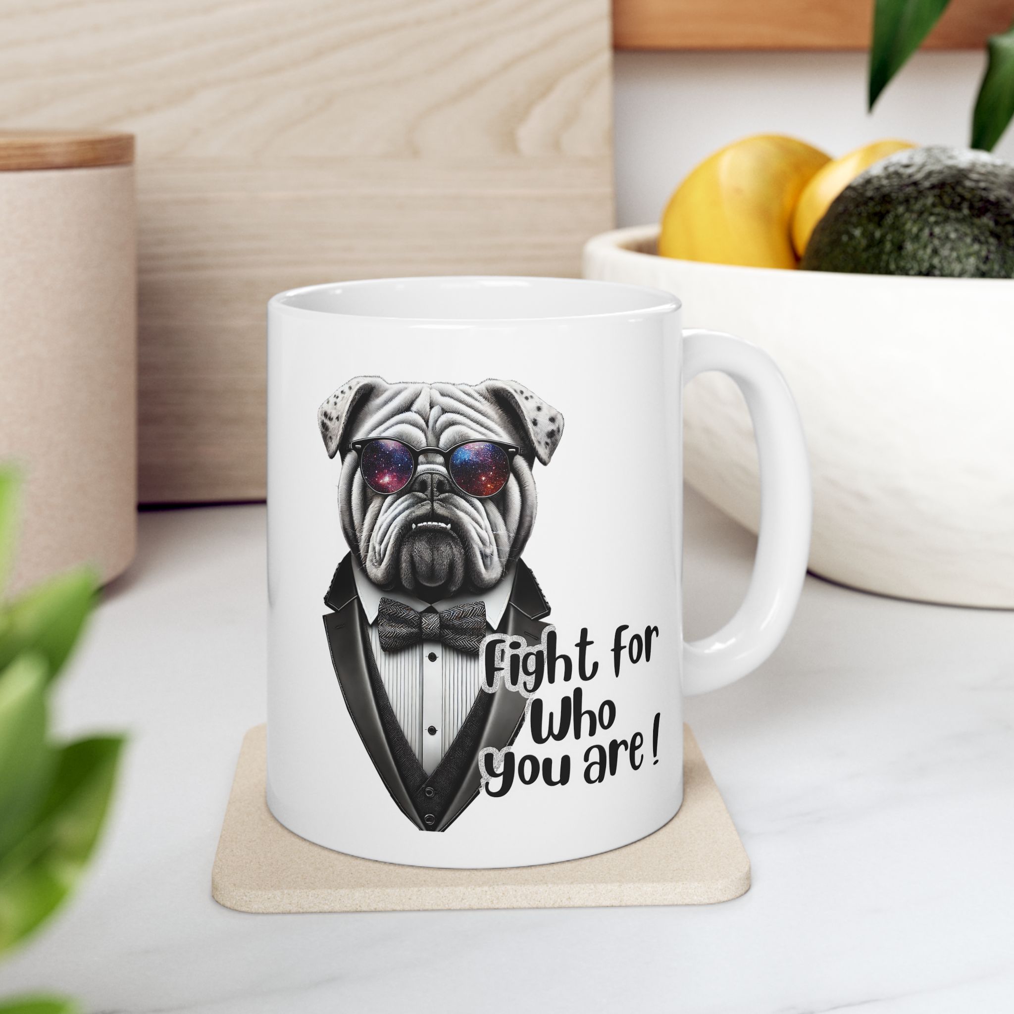 Coffee mug funny self confidence gift for her cute cup tea lover cool boho mug office accessory motivational design bulldog – Image 3