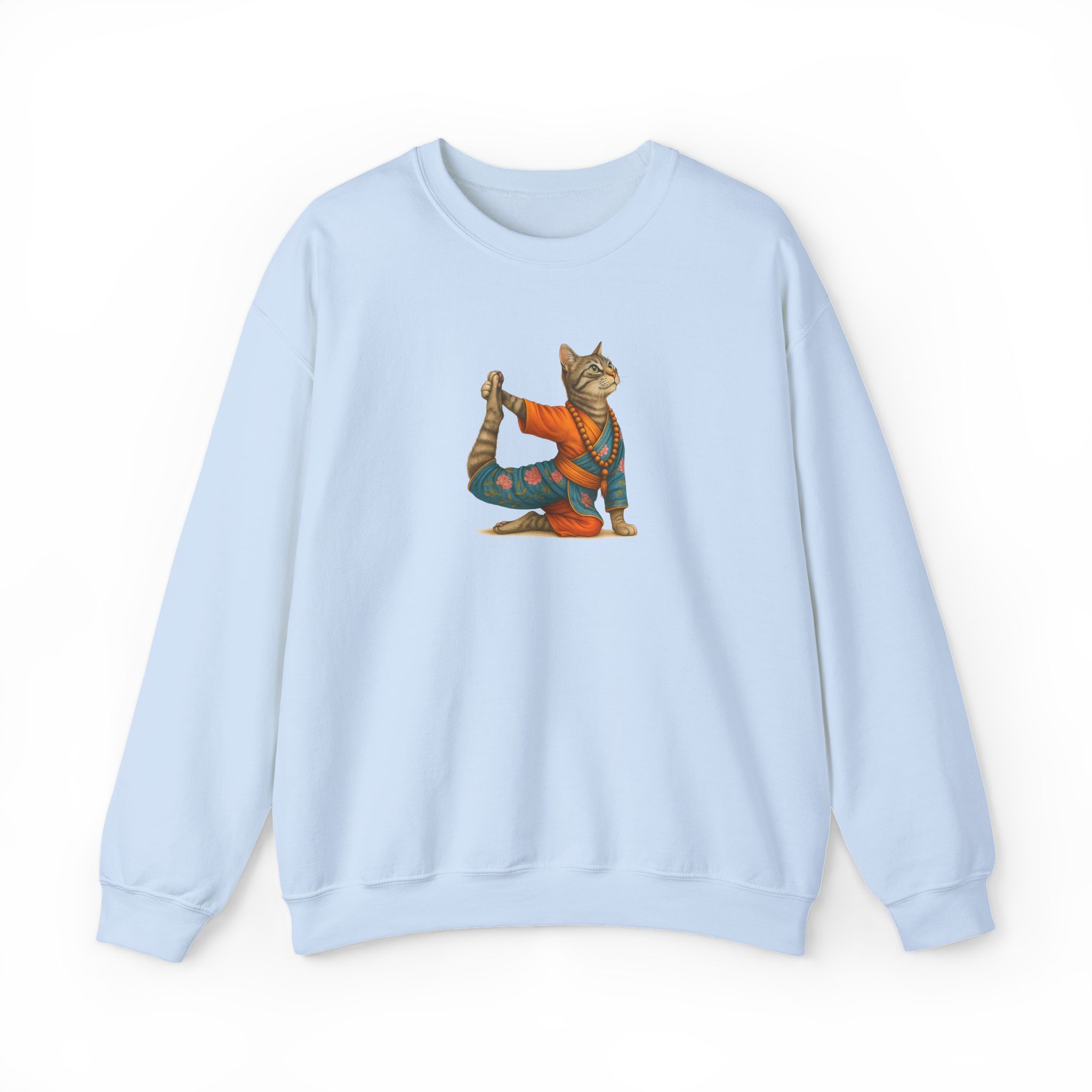 Cat Graphic sweater yoga pullover Kitten meditation vintage sweatshirt mindfulness clothing funny sweatshirt - Image 14