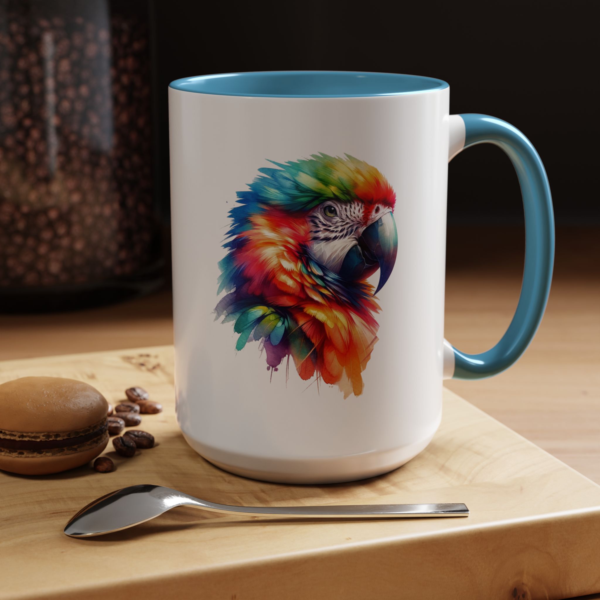 Parrot Mug vivid colors bird lover Cup parrot print cool print nature lover accessory stylish print - Imagen 39