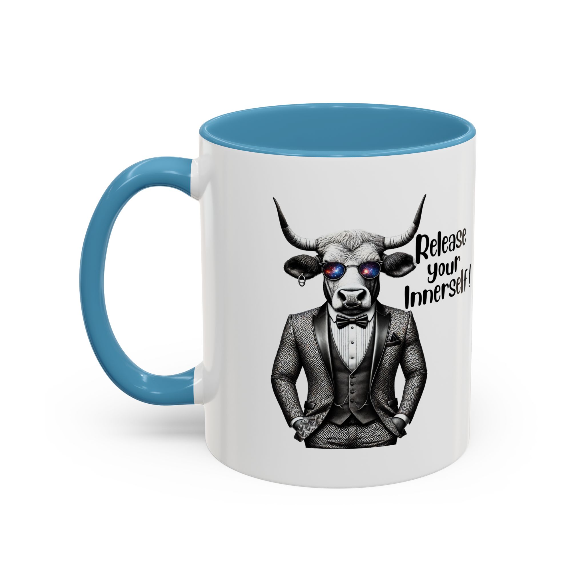 Coffee mug funny motivational gift for her cute cup tea lover cool boho mug office accessory self confidence design bull – Image 34
