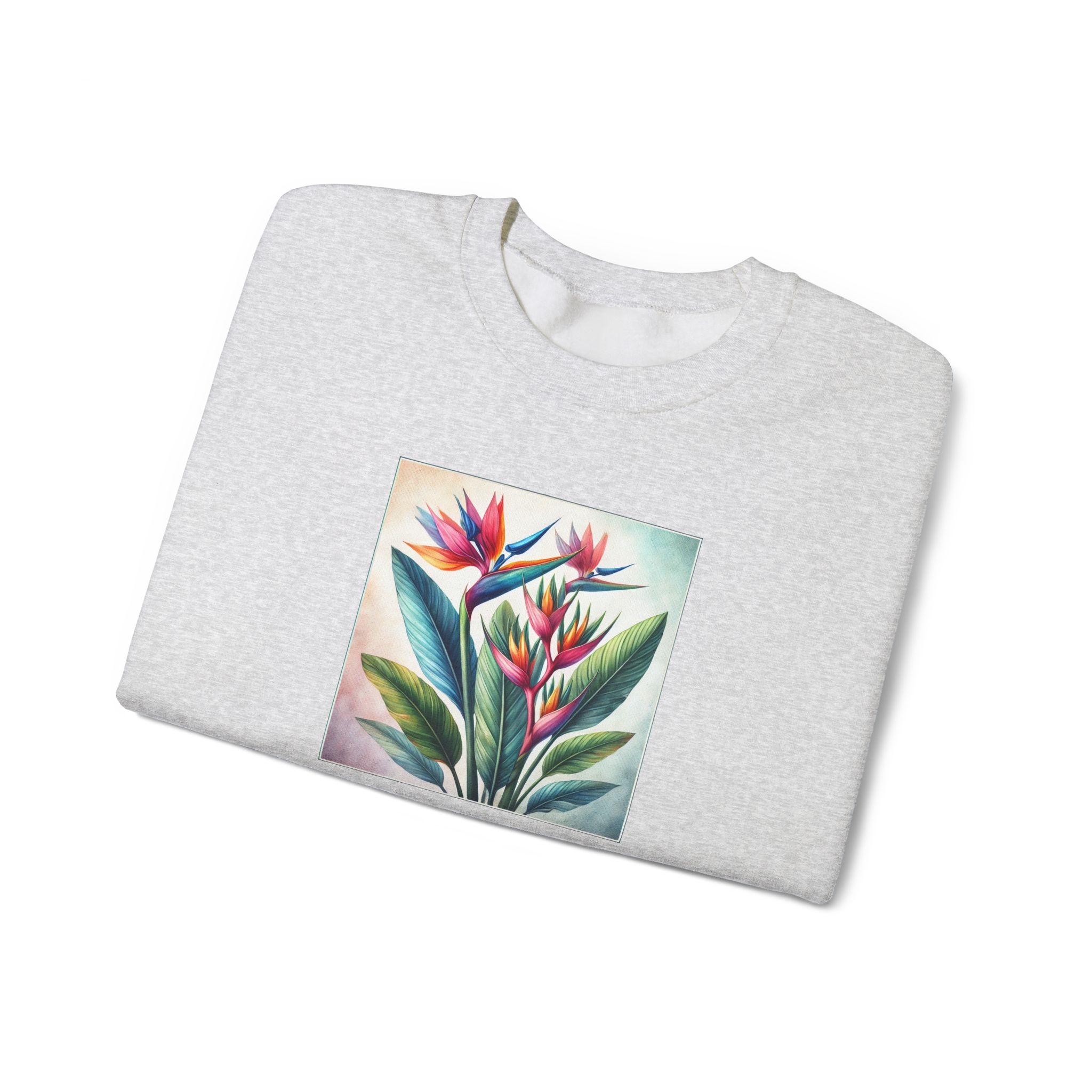 Flower sweatshirt – Tropical sweatshirt – Boho Flower sweater nature print - Image 5