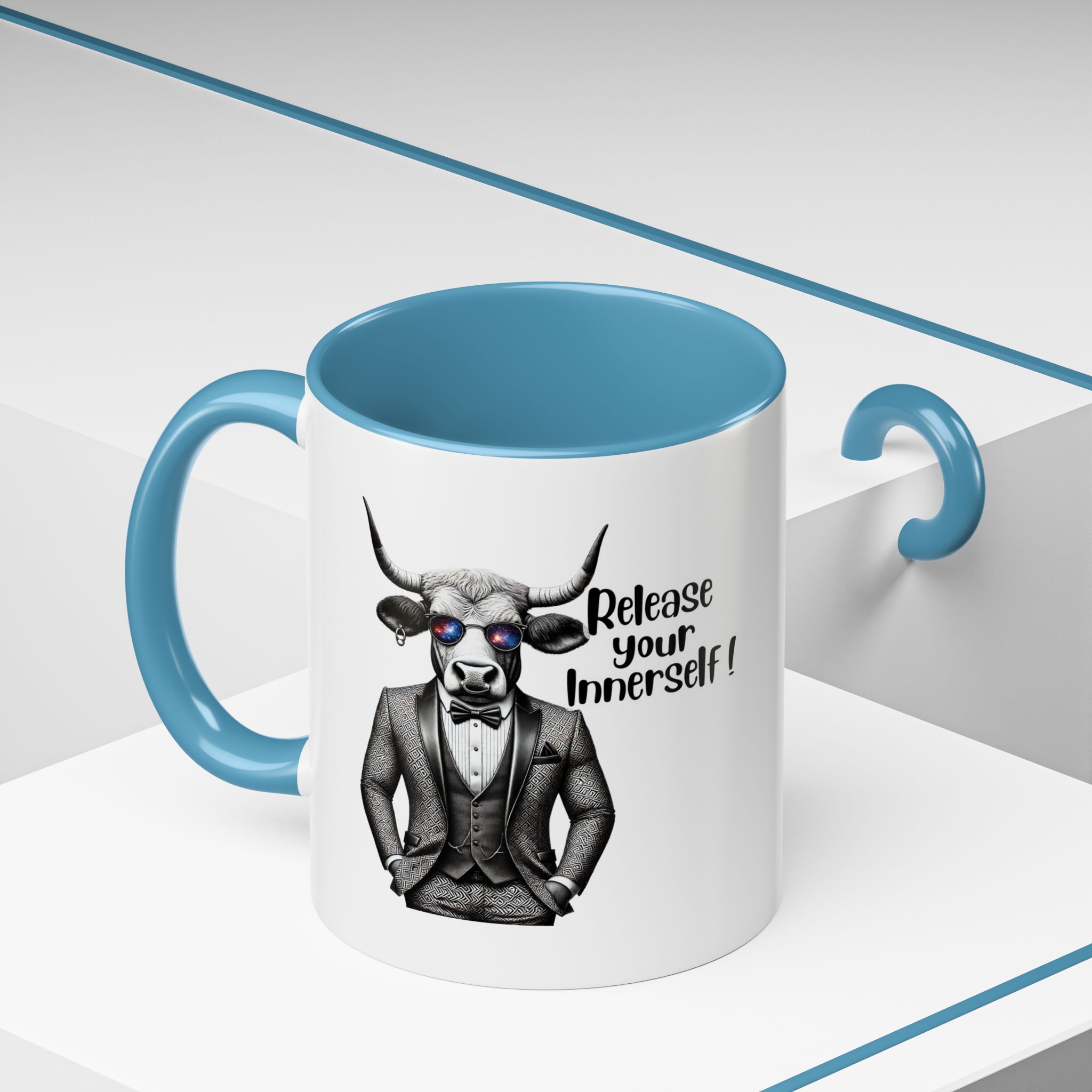 Coffee mug funny motivational gift for her cute cup tea lover cool boho mug office accessory self confidence design bull – Image 36