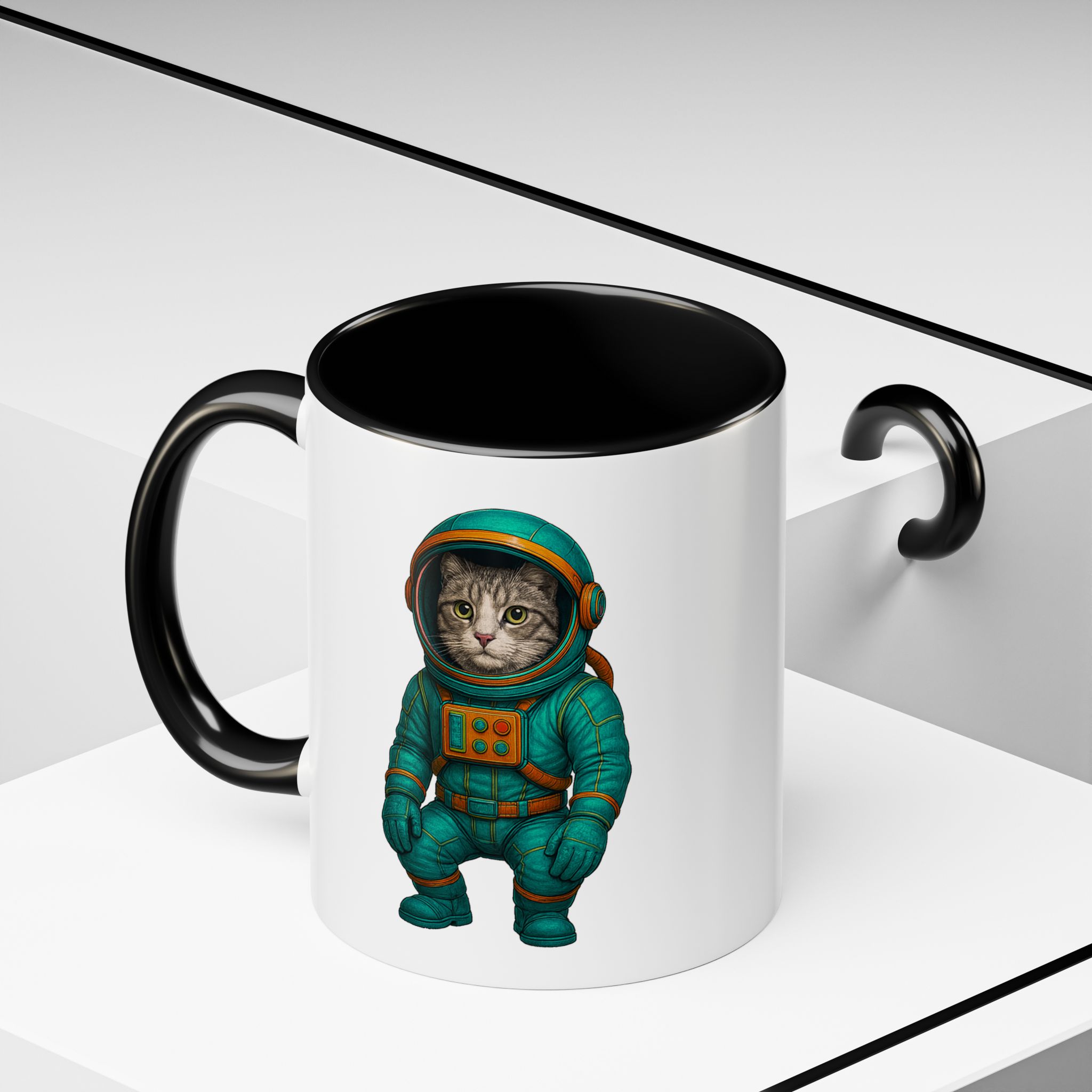 Coffee Mug funny Cat lover boho Mug Cat astronaut tea cup pet unique accessory kitten gift for her - Imagen 8