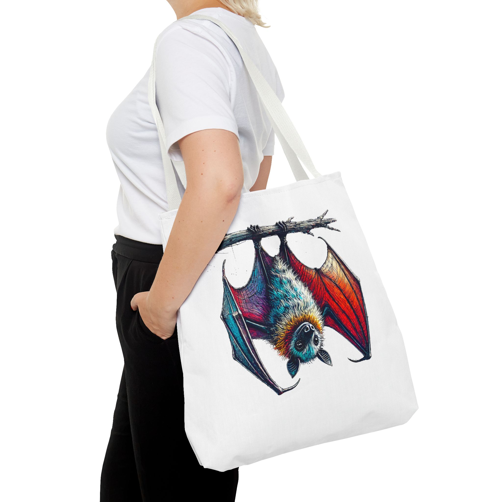 Bat tote bag original animal print design for creative souls - Image 18